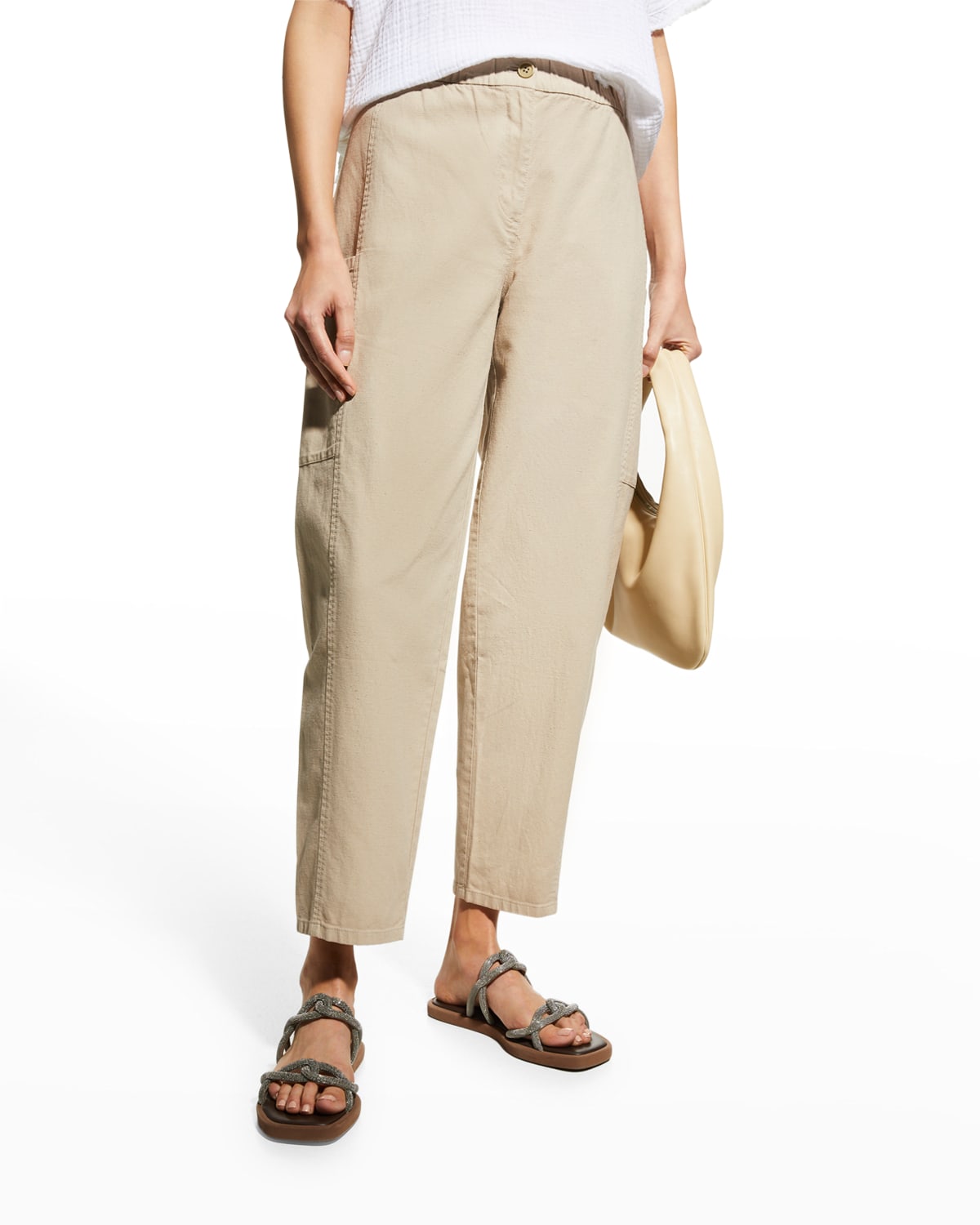 Eileen fisher khaki pants clearance