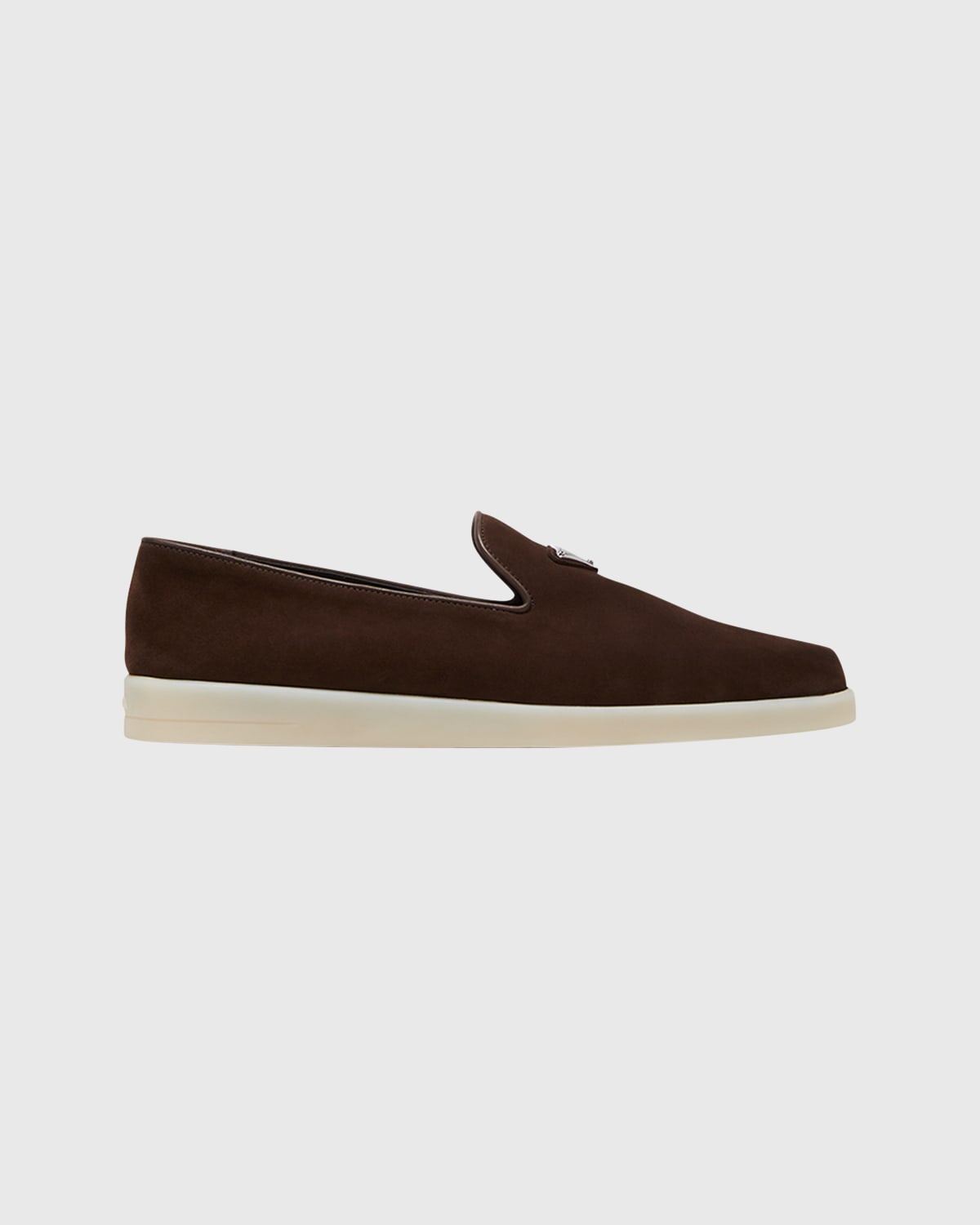 Men's Triangle Logo Suede Loafers