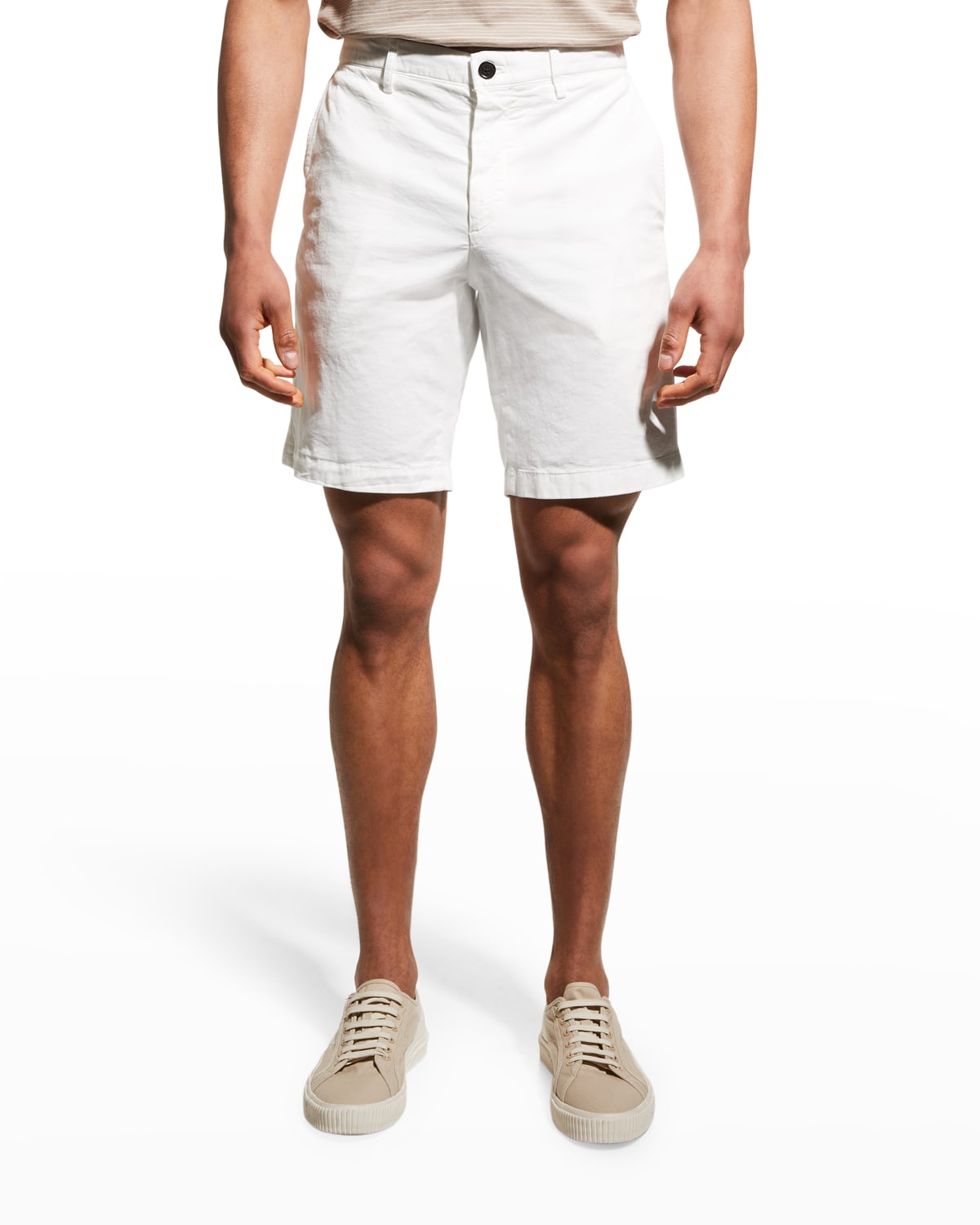 Theory Zaine Slim-fit Straight-leg Shorts In Black