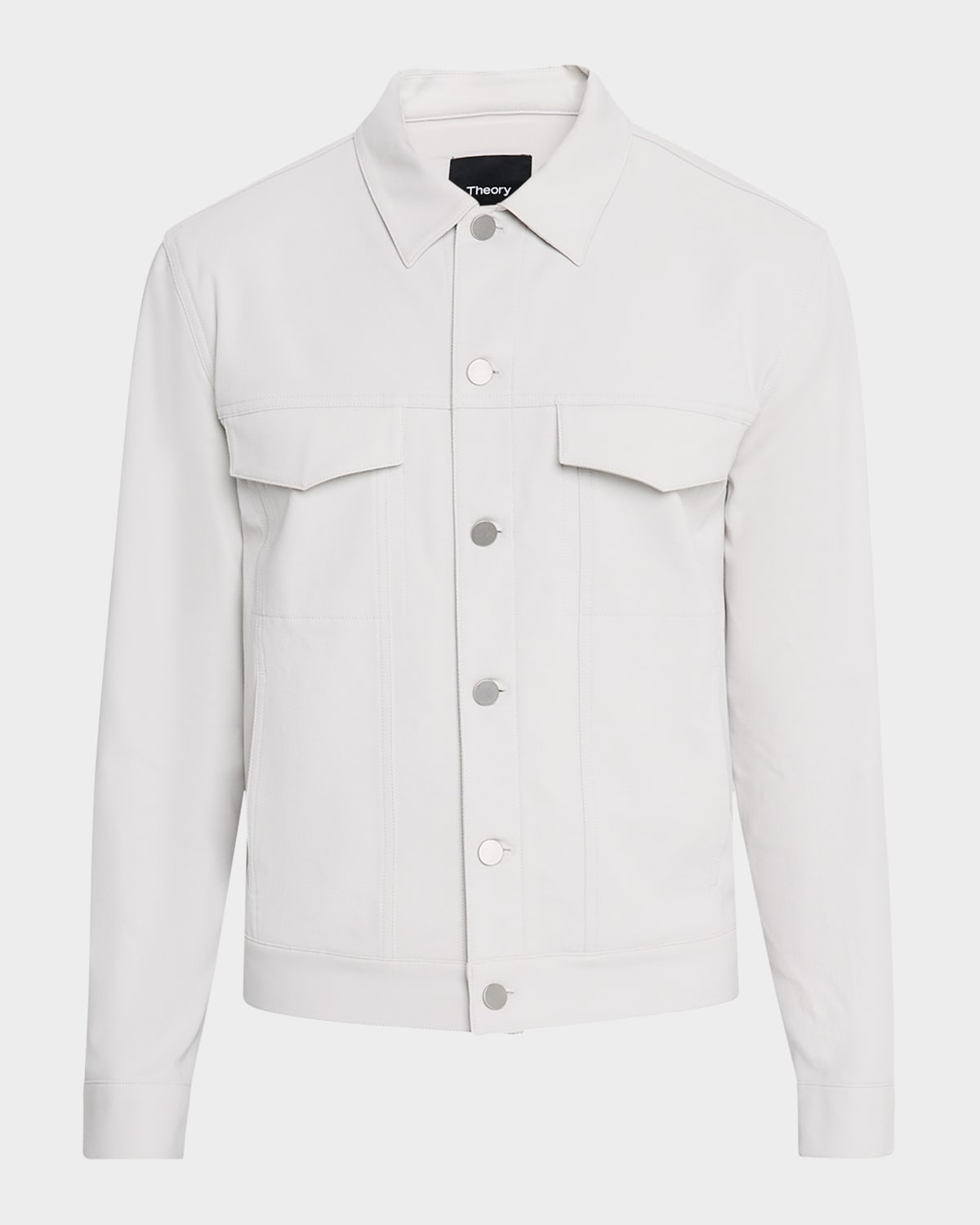 Theory Men's The River Jacket In Neoteric Twill In Fog