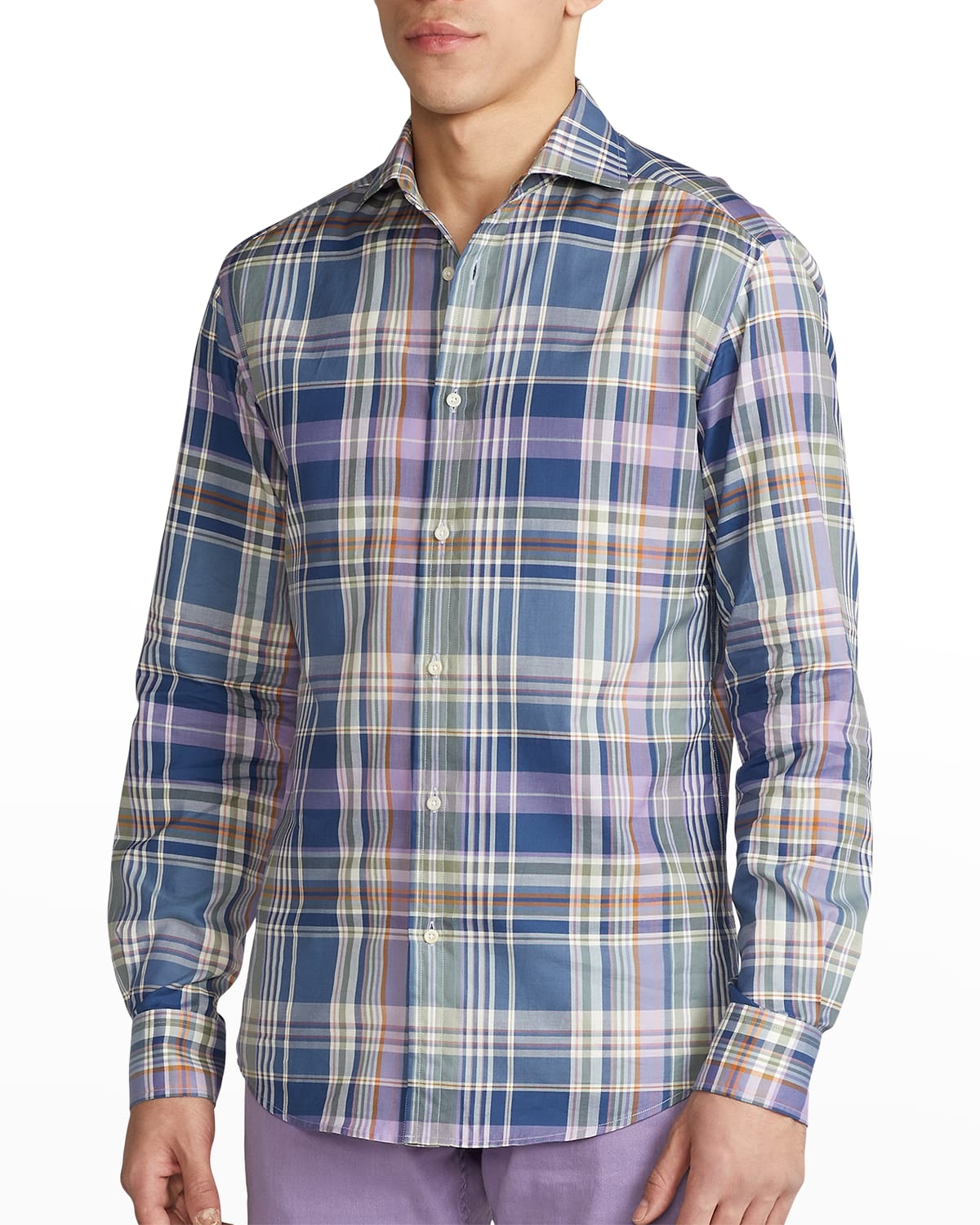 Ralph Lauren Purple Label Men's Aston Cotton Twill Plaid ...