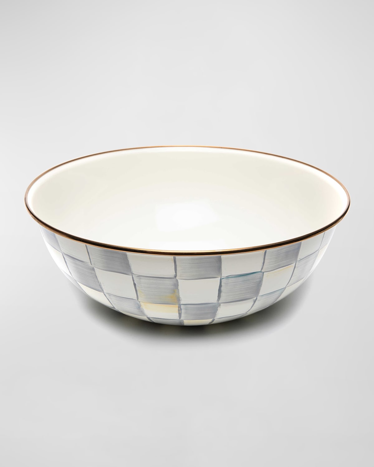 Mackenzie-childs Sterling Check Extra-large Everyday Bowl, 192-oz.
