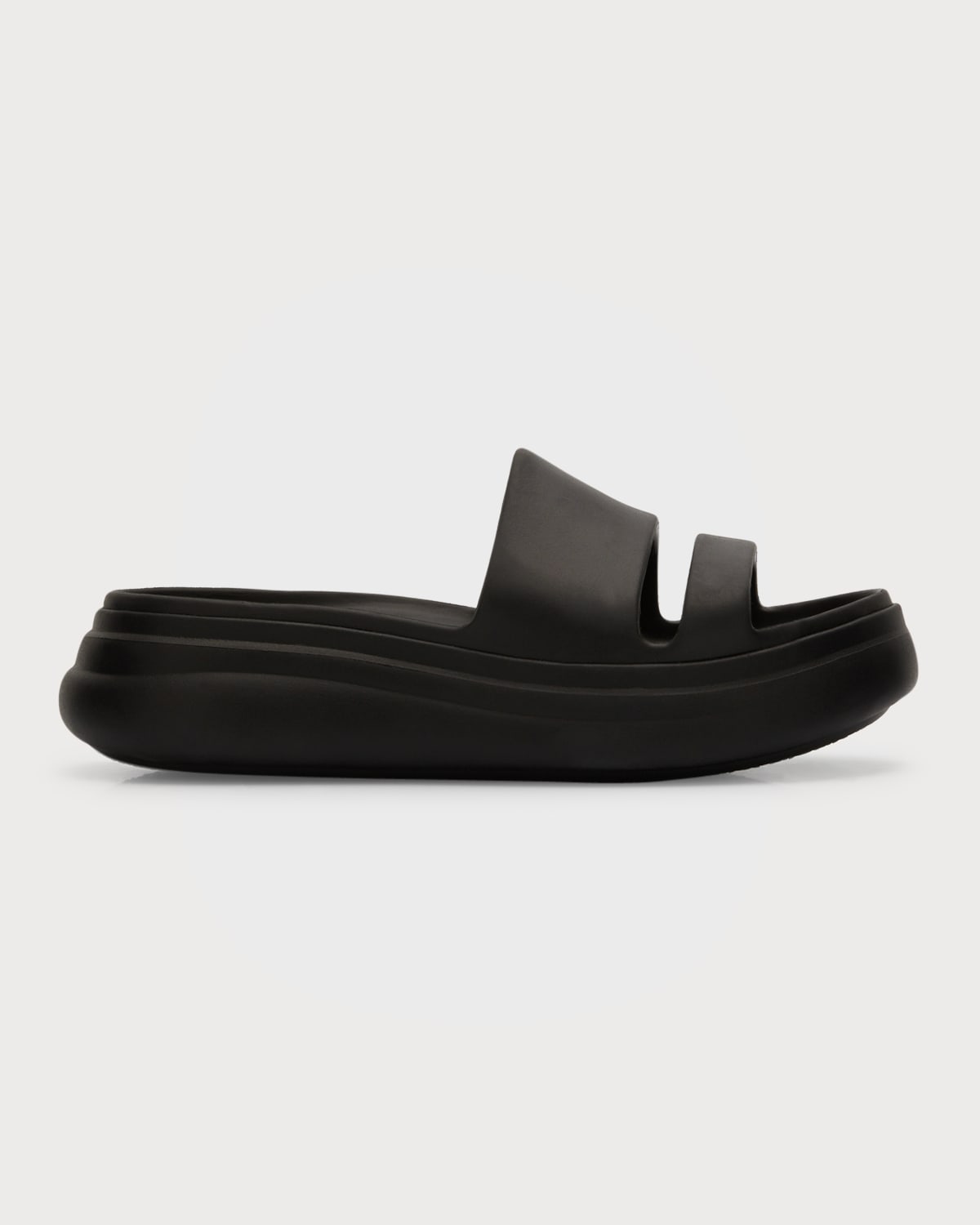 Rag & Bone Brixley Rubber Slide Flatform Sandals In Fua