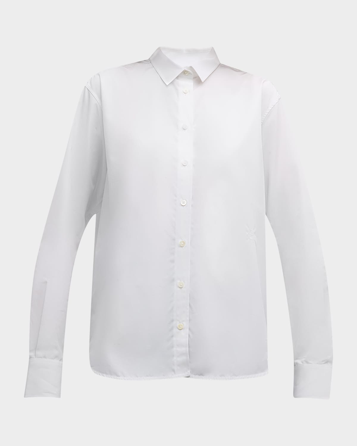 Shop Totême Organic Cotton Button-front Shirt In White