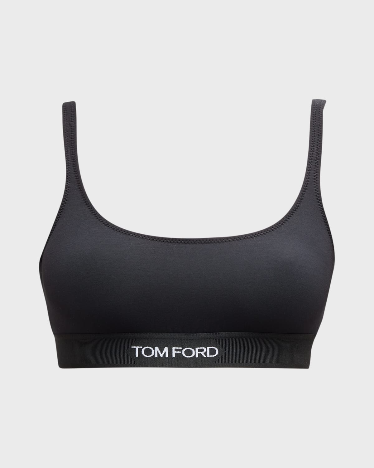 logo-underband bralette top, TOM FORD