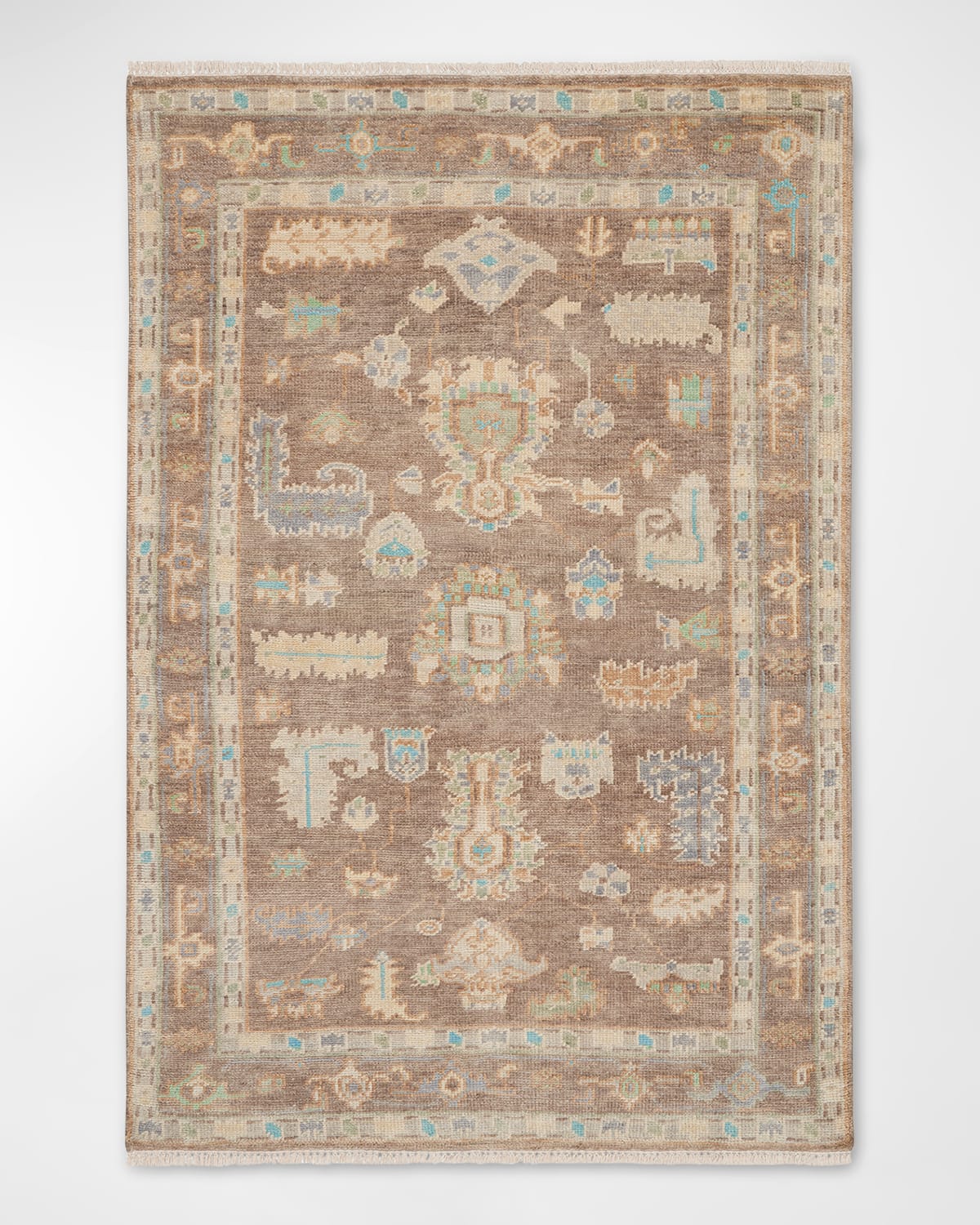 Nourison Lincoln Hand-knotted Rug, 9' X 12' In Ivory, Mocha