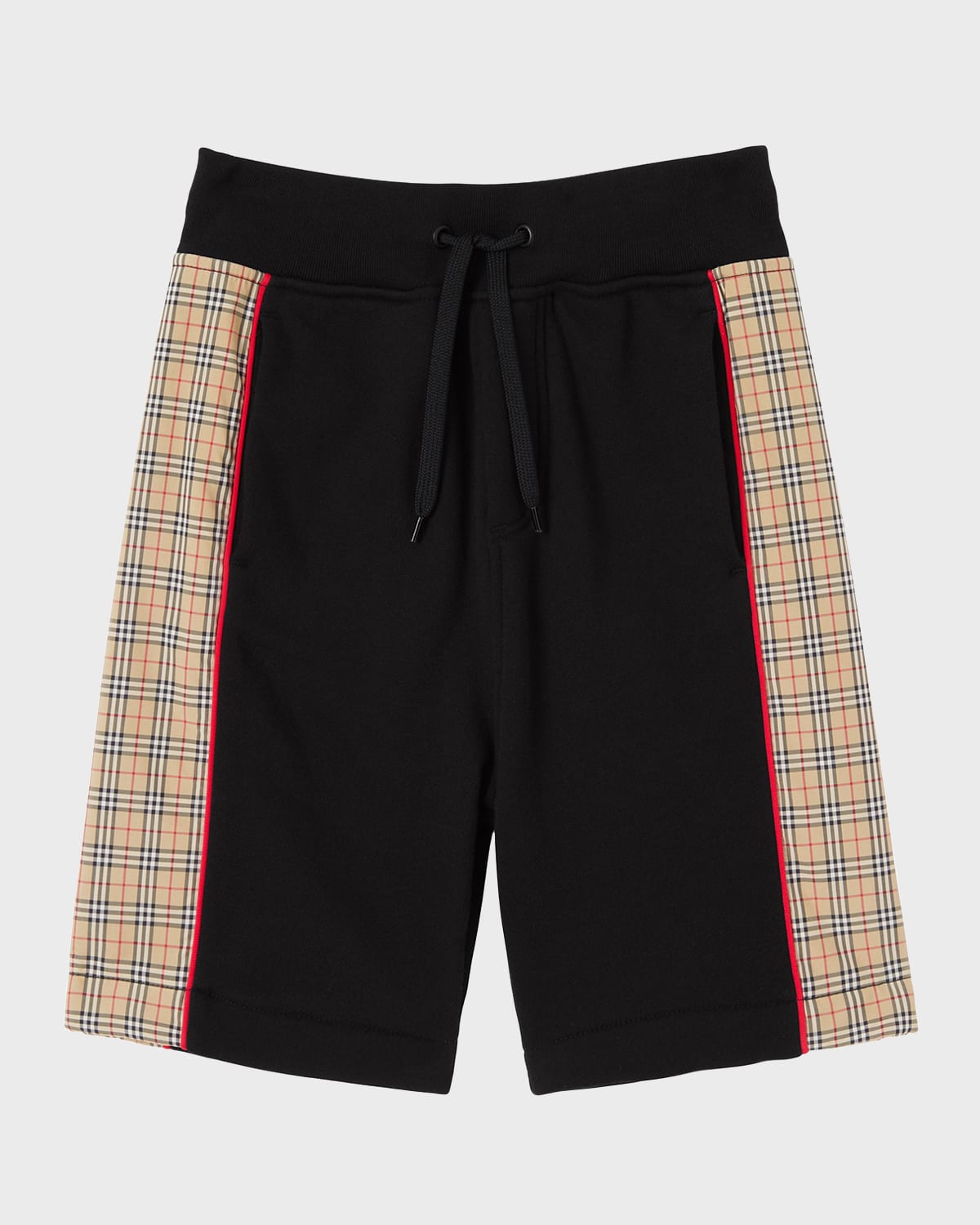 Boy's Jonah Checkered Sweat Shorts, Size 3-14