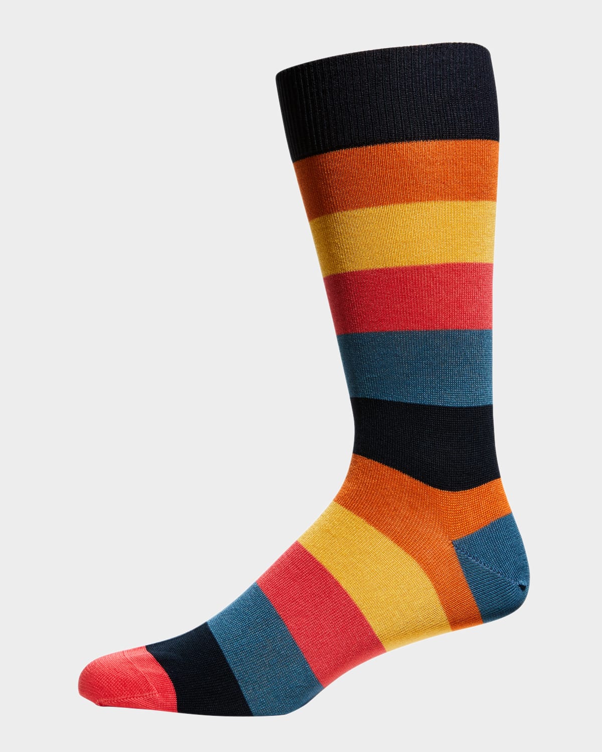 PAUL SMITH MEN'S ARTIST STRIPE SOCKS 