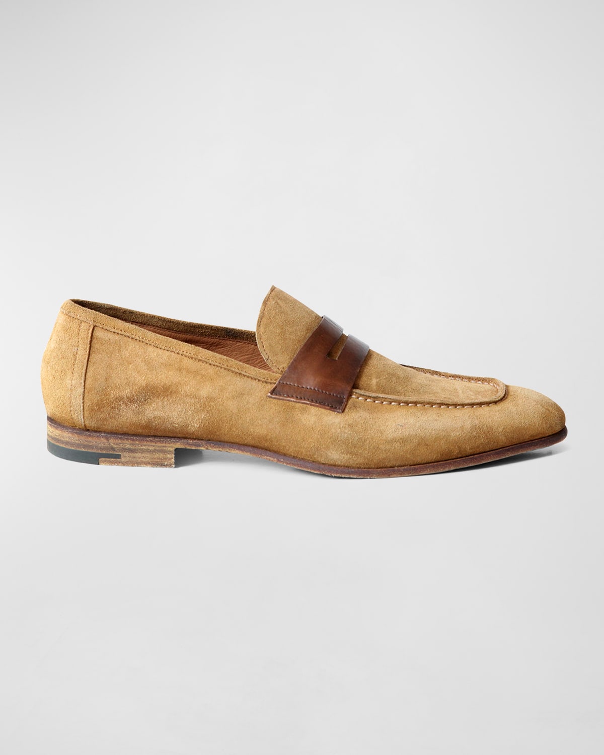 Jo Ghost Men's Suede-Leather Penny Loafers