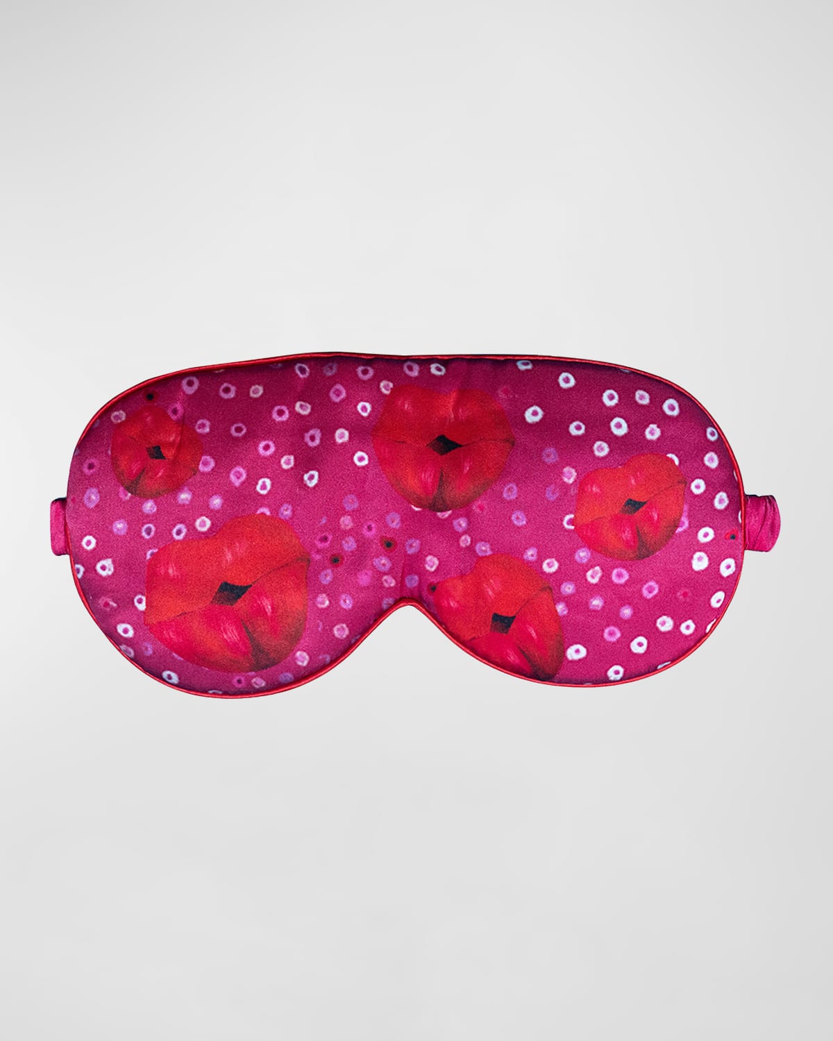 Mila & Such Xl Graphic-print Eye Mask In Pink