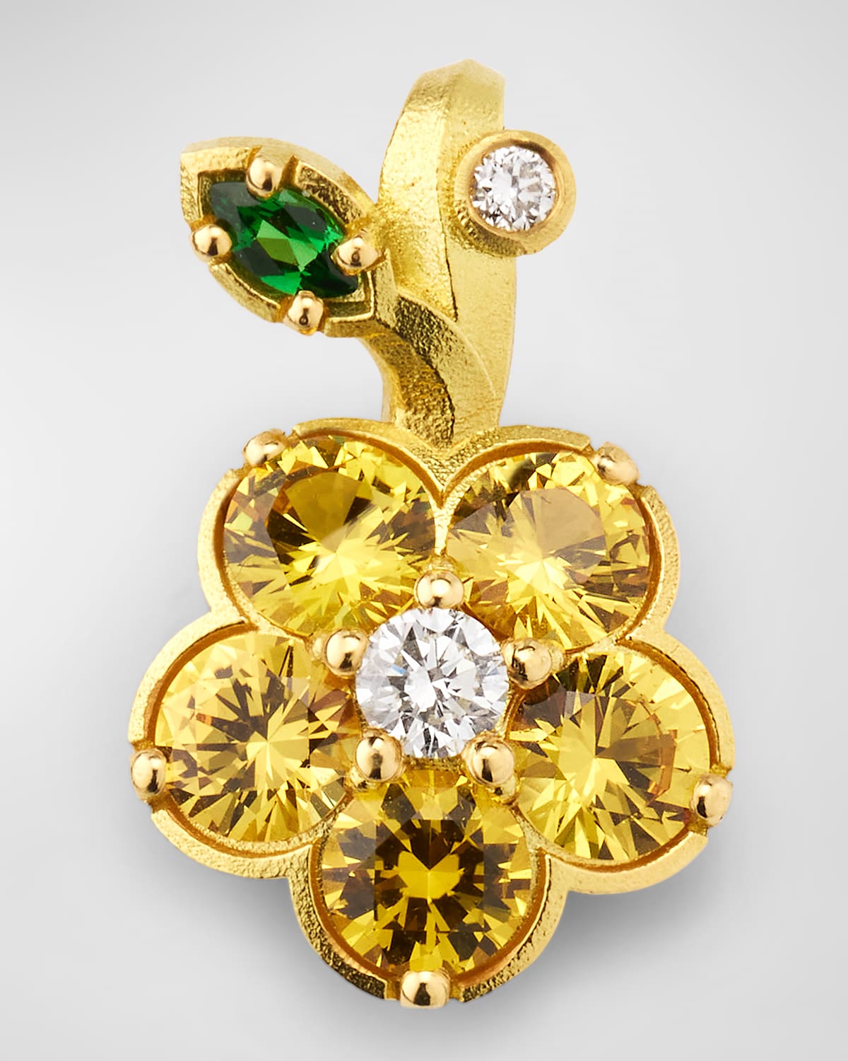 Wild Child Charm with Diamonds, Yellow Sapphires and Tsavorite