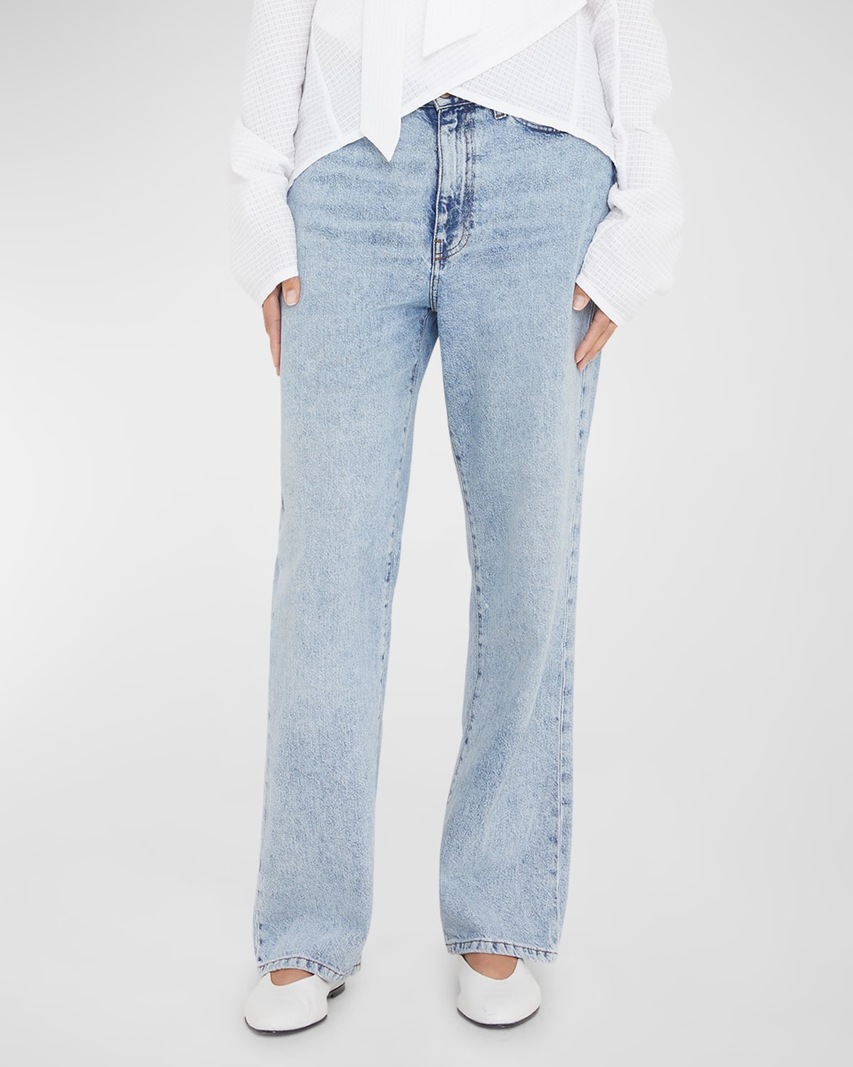 Tove Sofie Mid-rise Wide-leg Recycled Jeans In Blue