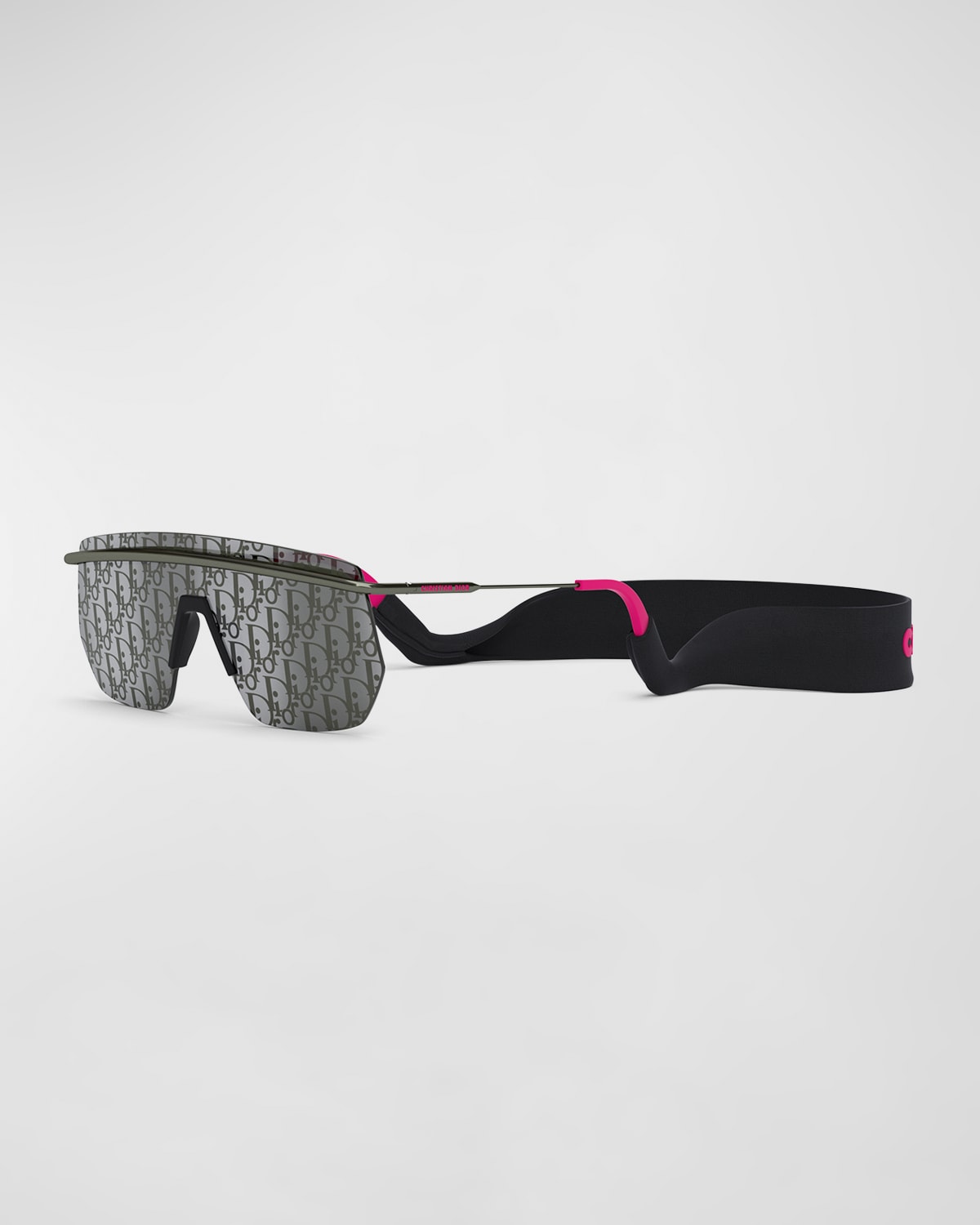 Shop Dior Men's Oblique Sunglasses In 08c Shiny Gumetal
