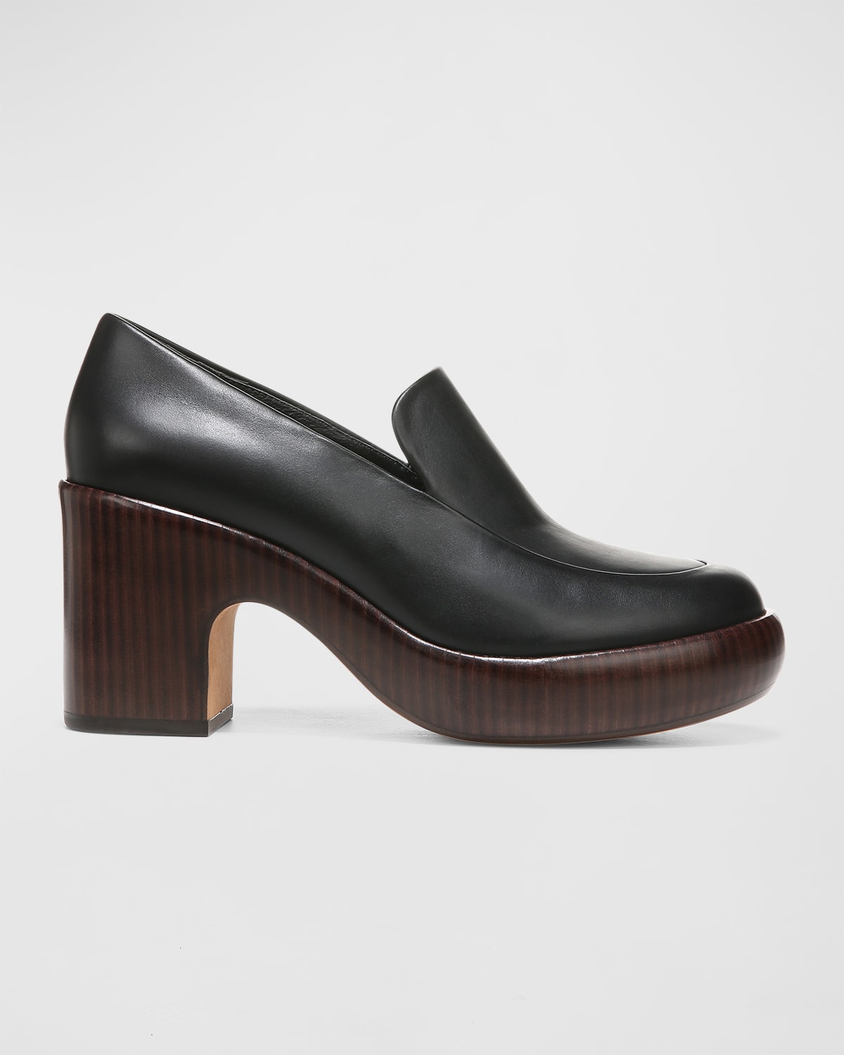 Vince Narisa Leather Loafer Clogs In Cypress