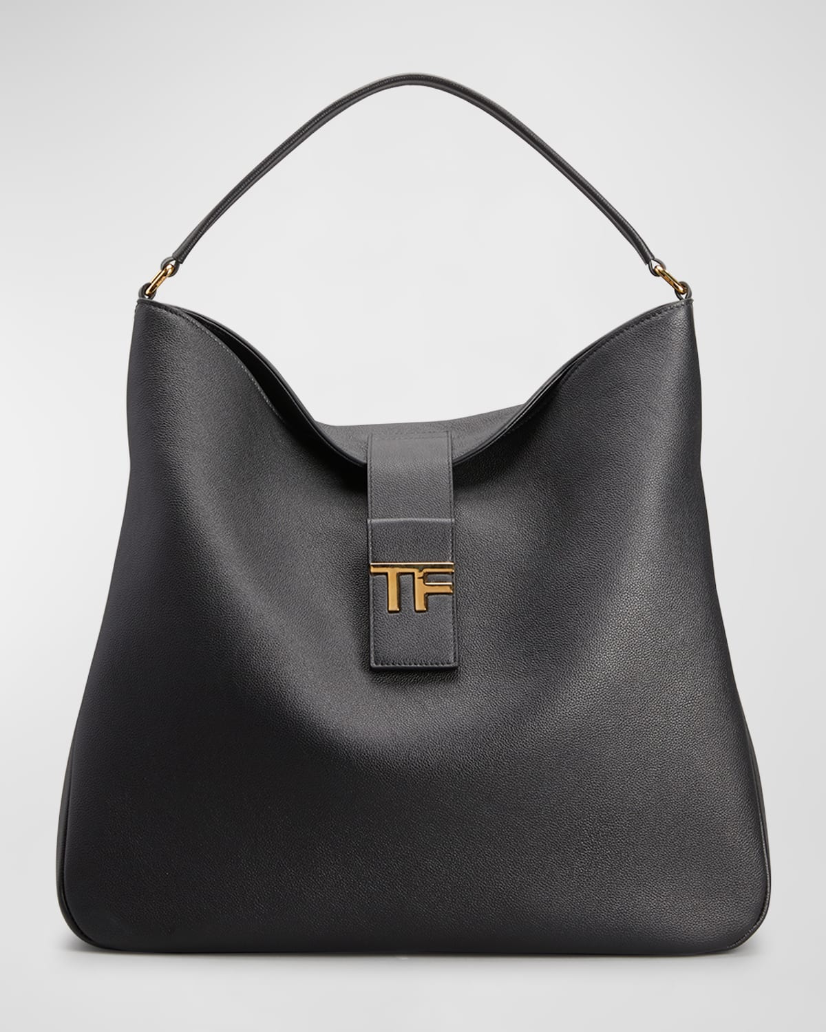 TF Medium Hobo in Grained Leather