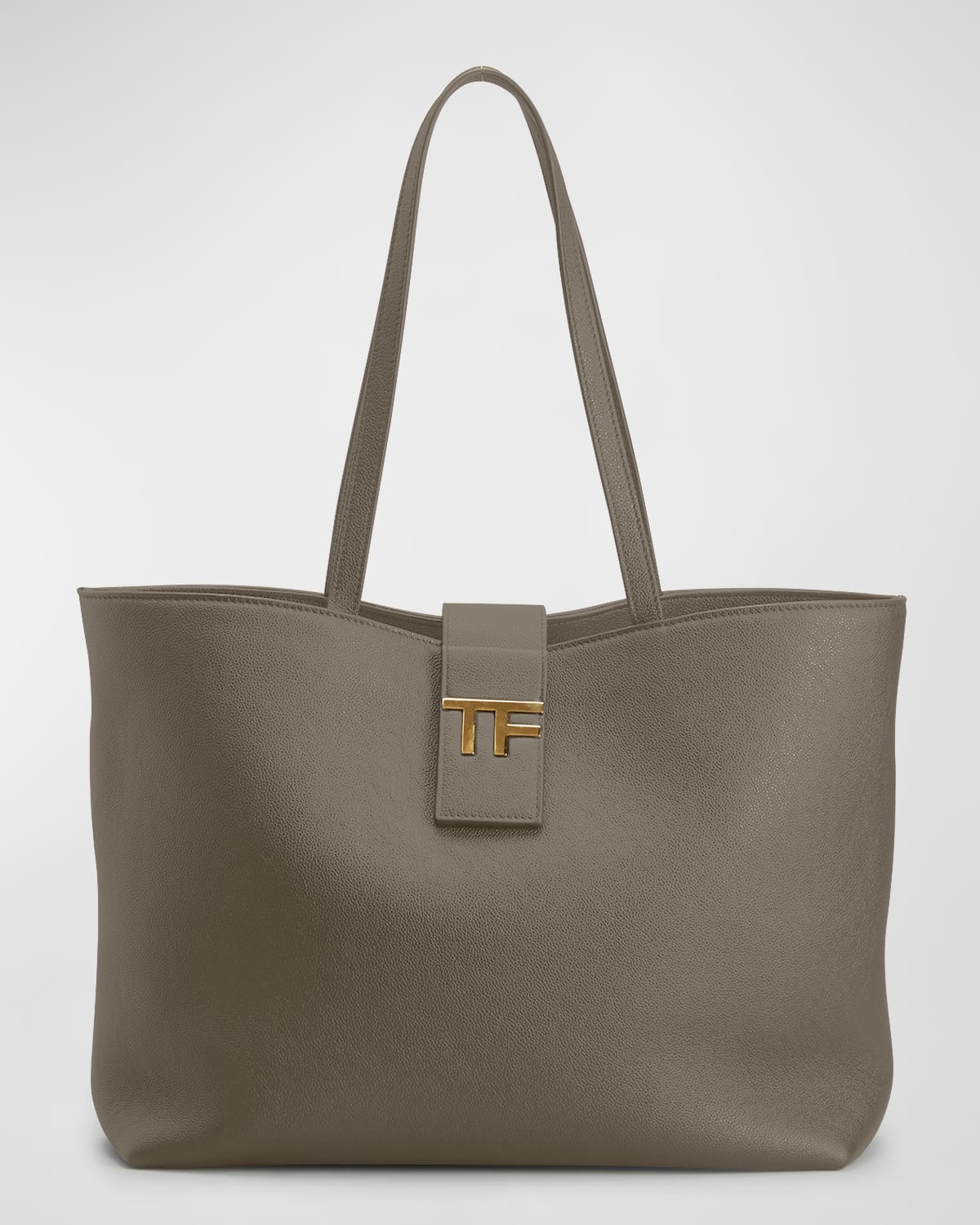 TOM FORD TF SMALL E/W TOTE IN GRAINED LEATHER