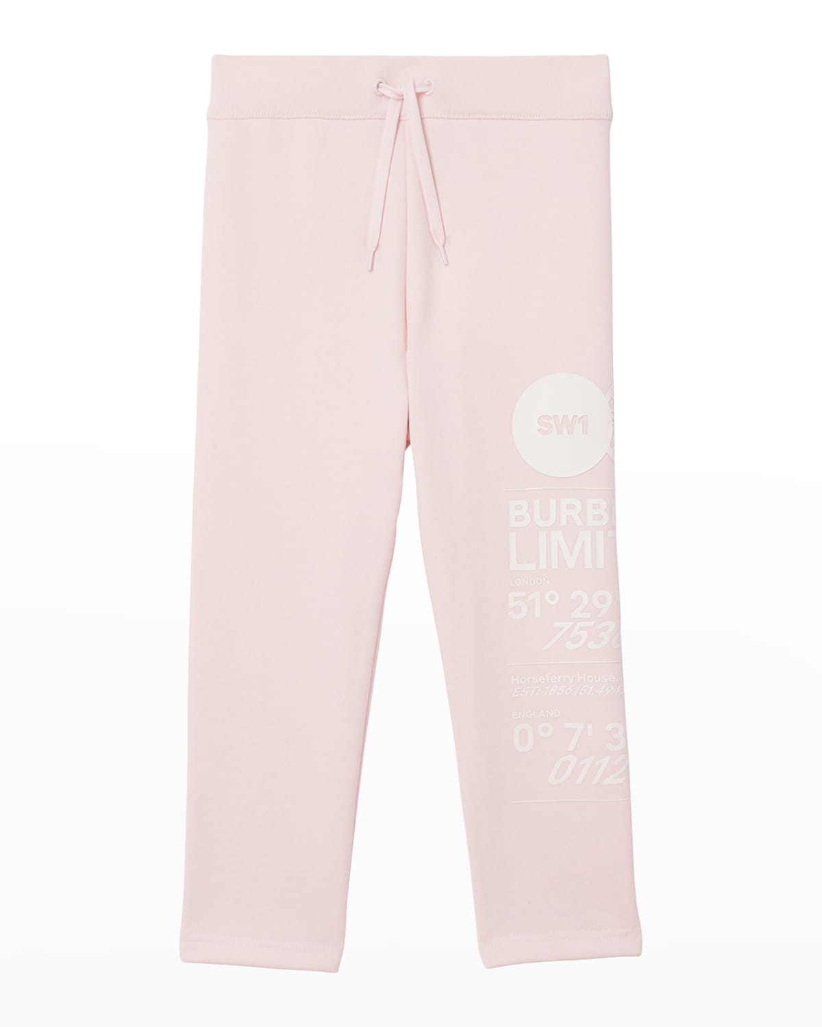 BURBERRY GIRL'S ANGIE HOUSE CODES-PRINT SWEATPANTS