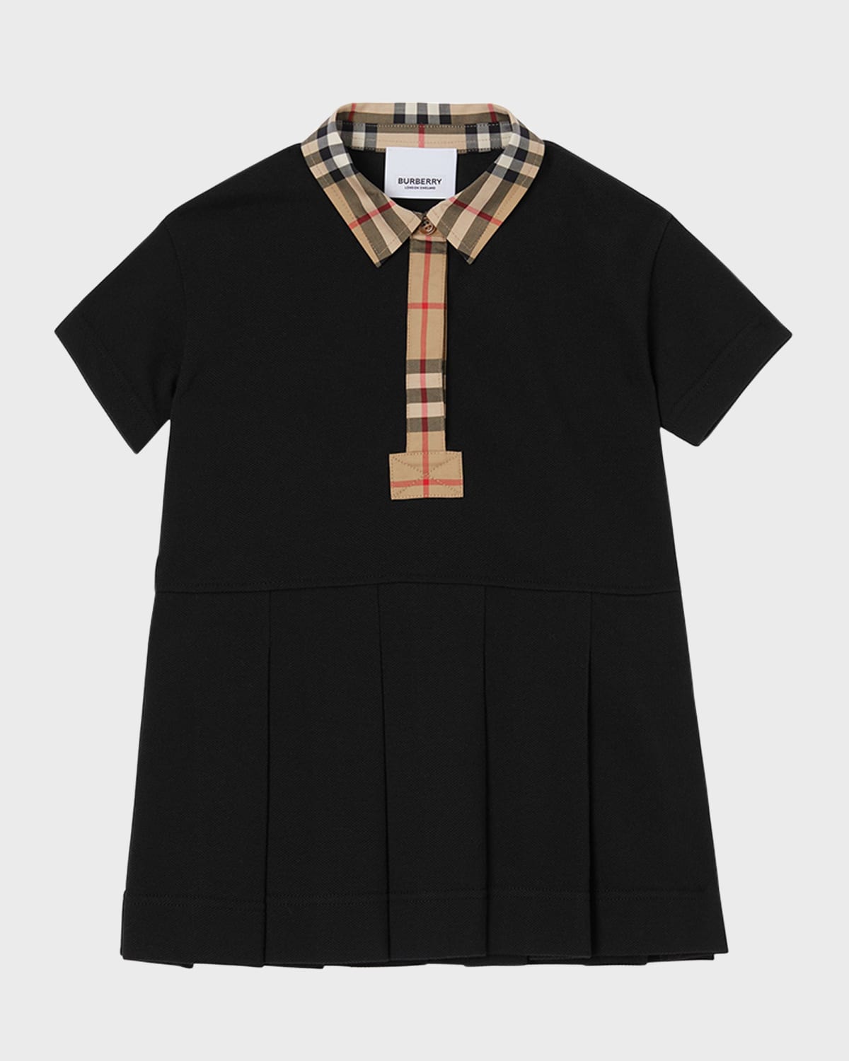 Girl's Sigrid Vintage Check Polo Shirt Dress, Size 6M-2