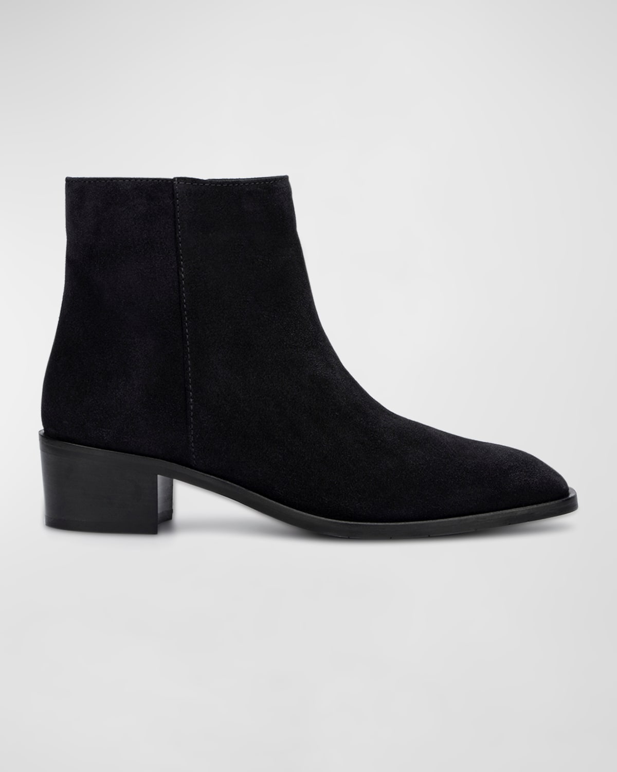 Aquatalia Reeta Suede Ankle Booties In Navy
