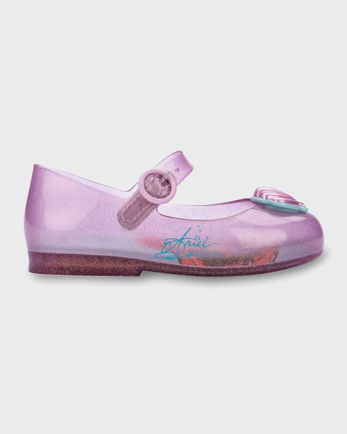 Melissa Girl's Sweet Love X Disney Princess Mary Jane Shoes, Toddlers/kids In Pink