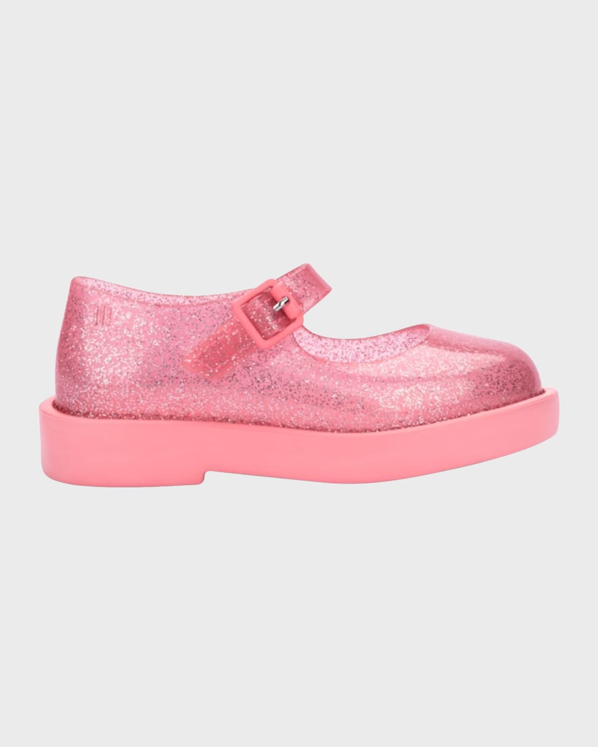Melissa Kids' Girl's Lola Glitter Mary Jane Shoes, Baby In Pink Glitt