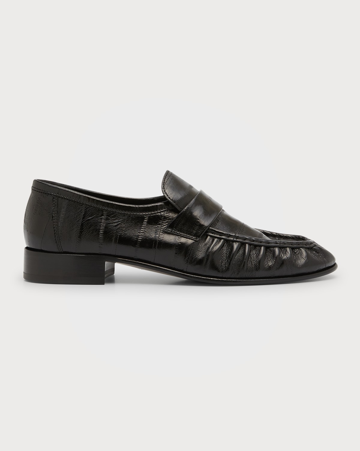 Soft Leather Flat Loafers