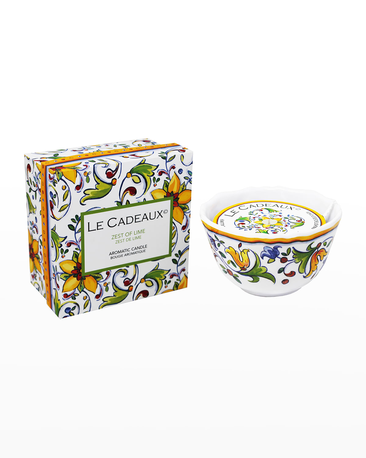 Le Cadeaux Candle In Gift Box In Zest Of Lime