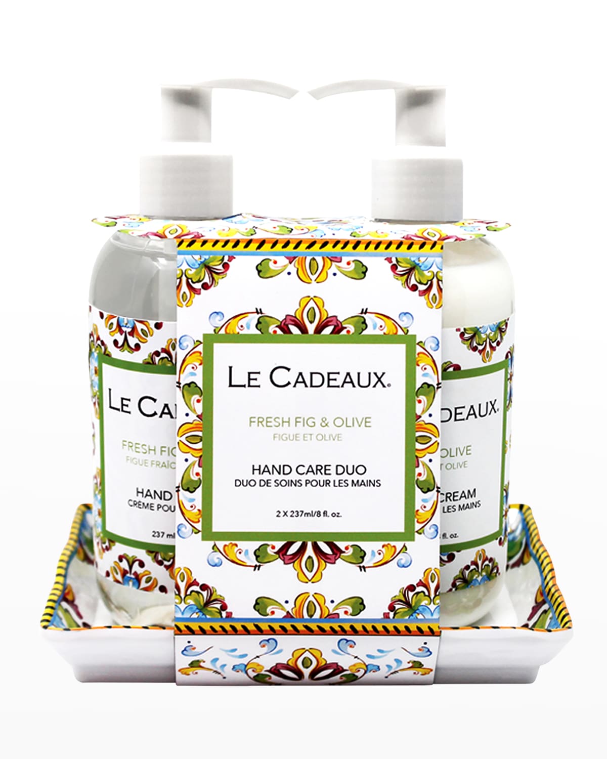 Le Cadeaux Hand Wash And Hand Cream Gift Set In Fresh Fig &amp; Olive