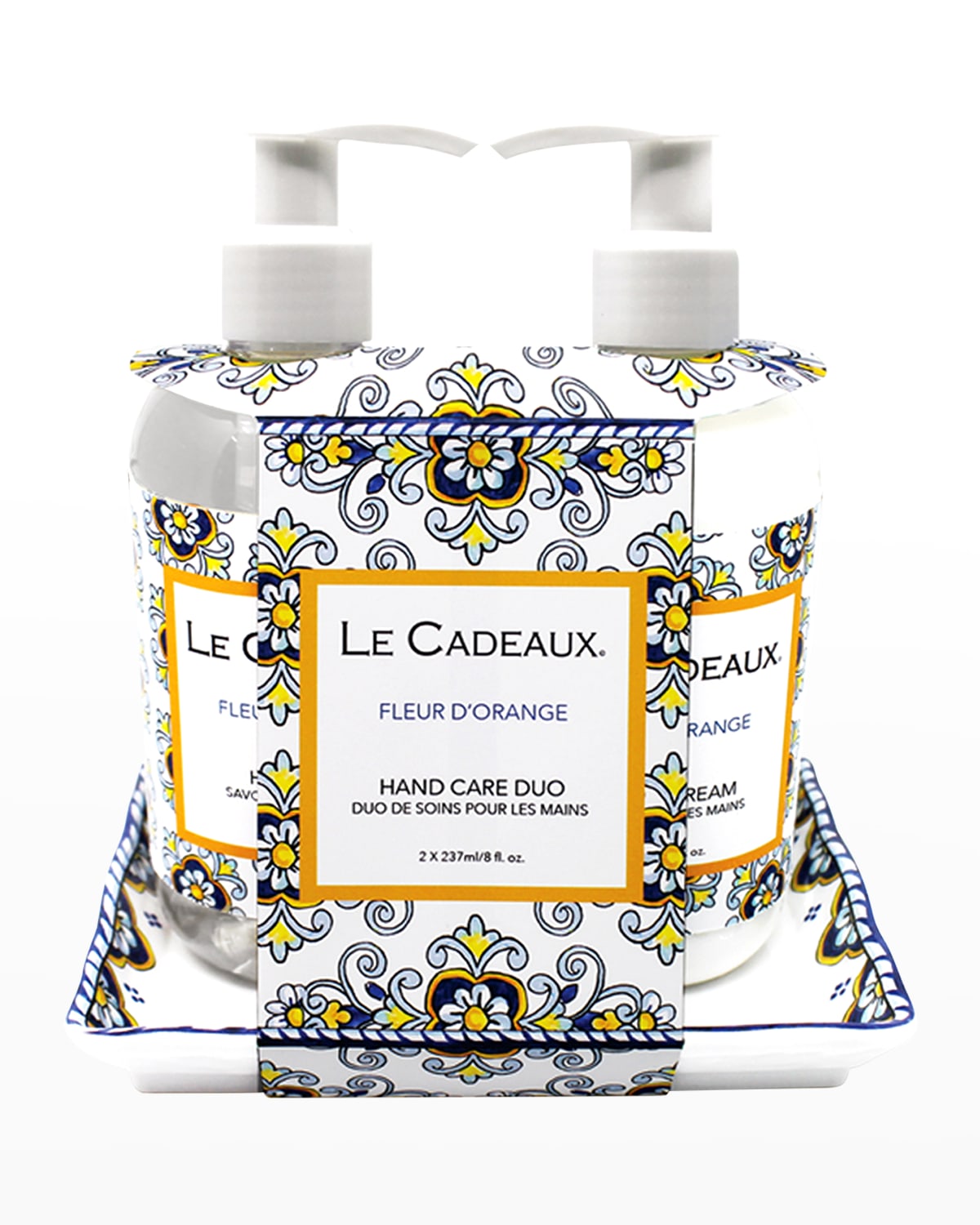 Le Cadeaux Hand Wash And Hand Cream Gift Set In Fleur D' Orange