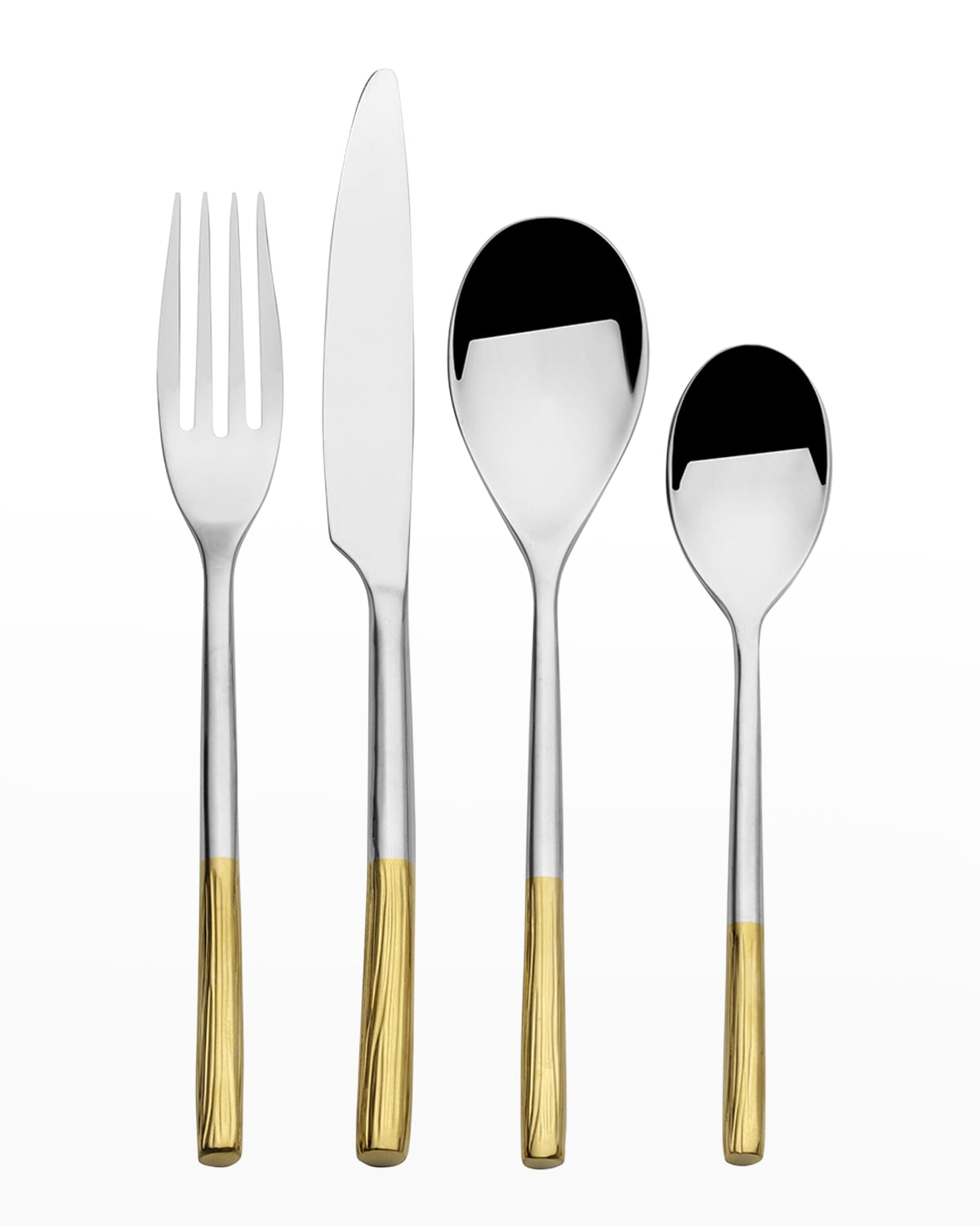 Shop Mikasa Duval Gold Lines 18/10 16-piece Flatware Set In Assorted