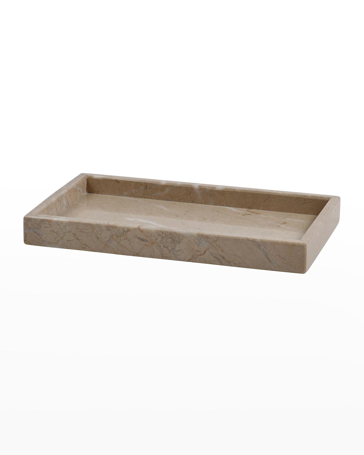 Marble Crafter Myrtus Verona Beige Marble Polished Small Amenity Tray In Pinkish Beige
