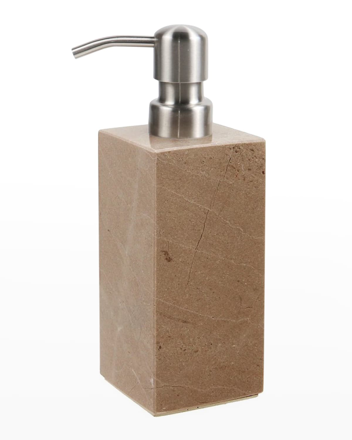 Marble Crafter Myrtus Polished Verona Beige Marble Square Soap Dispenser In Neutral