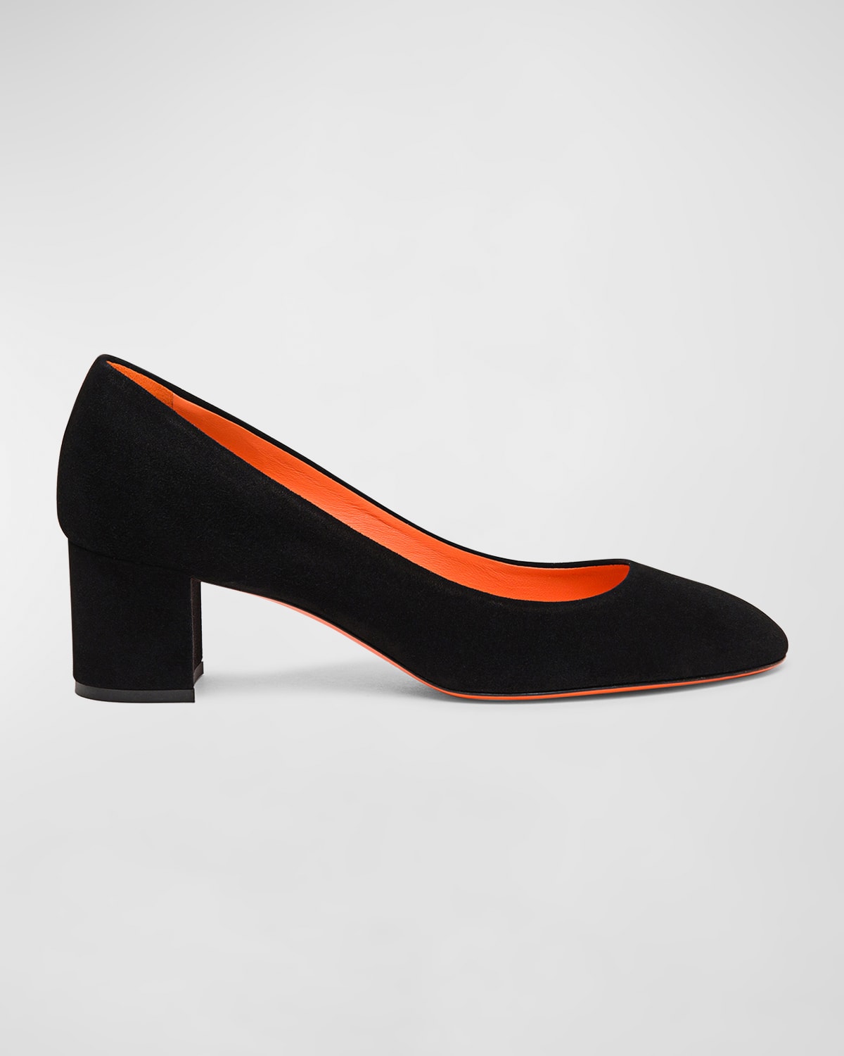 Santoni Pumps 59621 Suede In Black