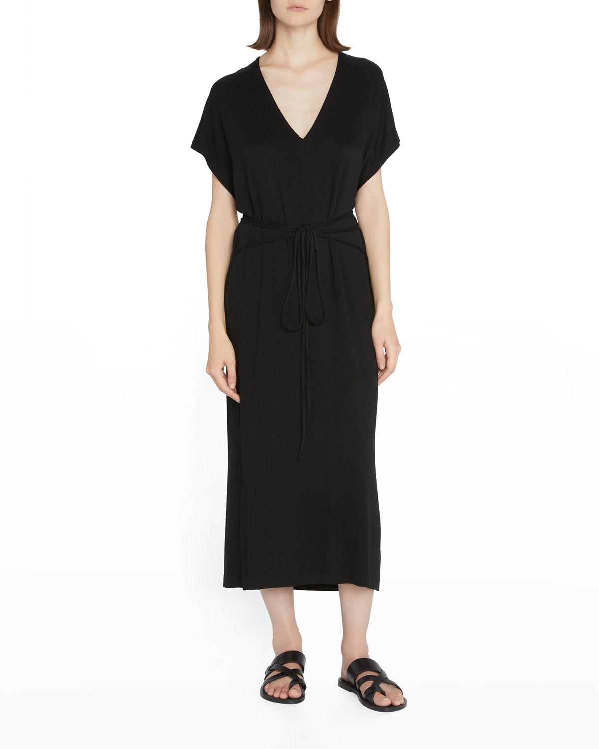 Vince belted wrap dress discount