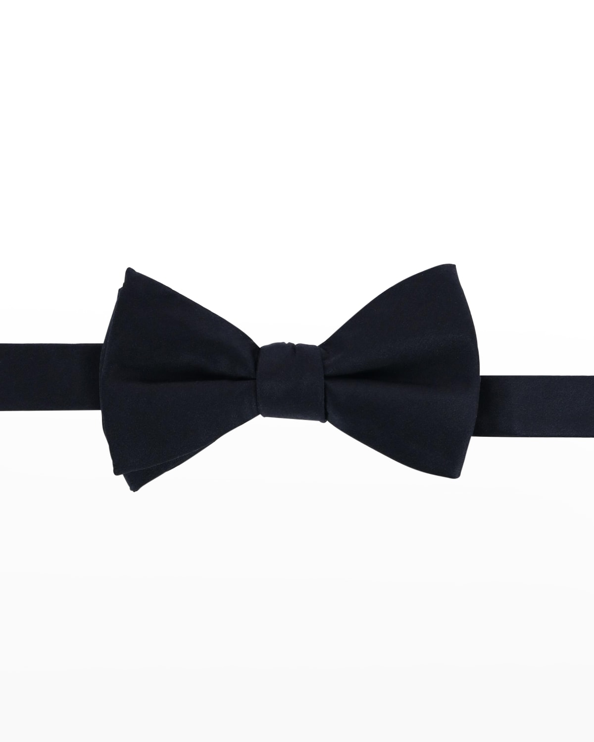 Shop Trafalgar Men's Sutton Silk Bow Tie In Black