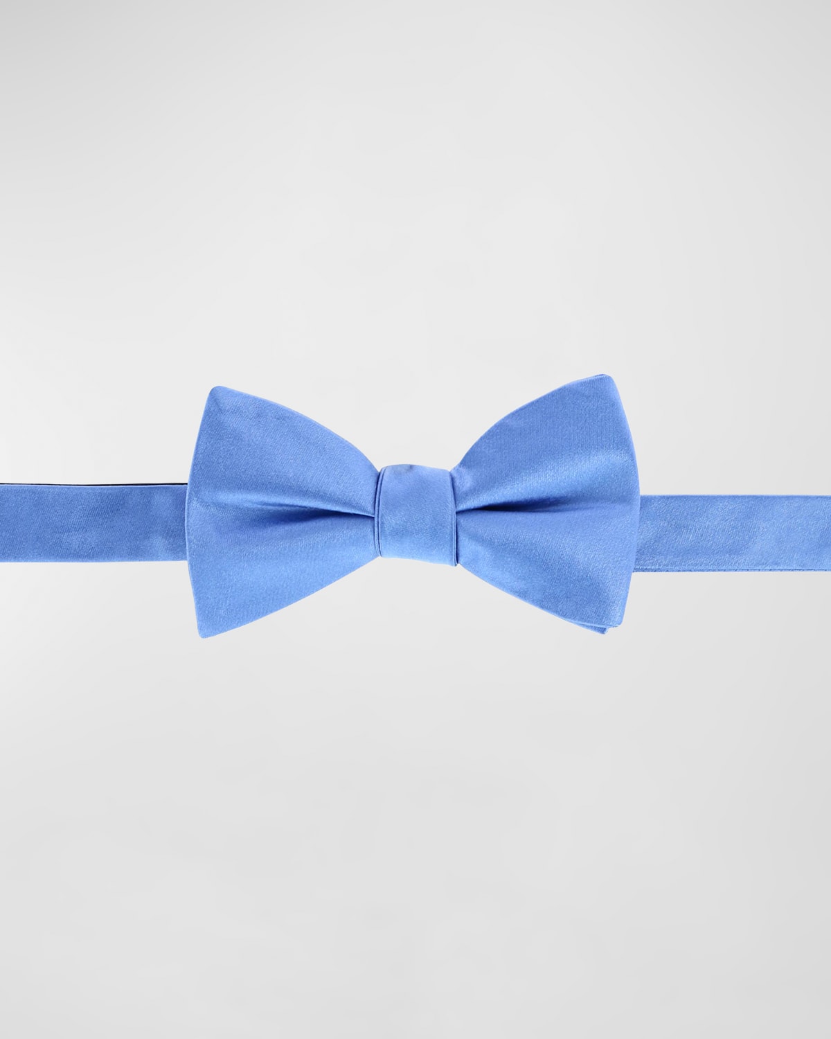 Trafalgar Sutton Solid Color Silk Bow Tie In Light Blue
