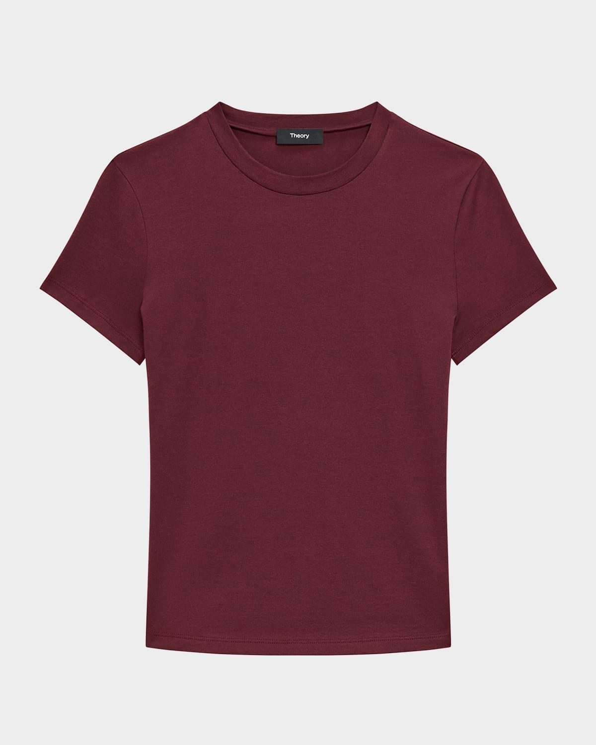 Theory Tiny Tee In Burgundy