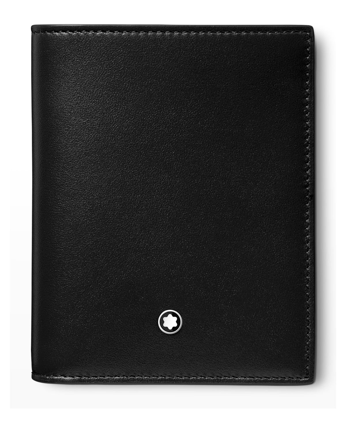 Men's Meisterstück Leather Compact Bifold Wallet