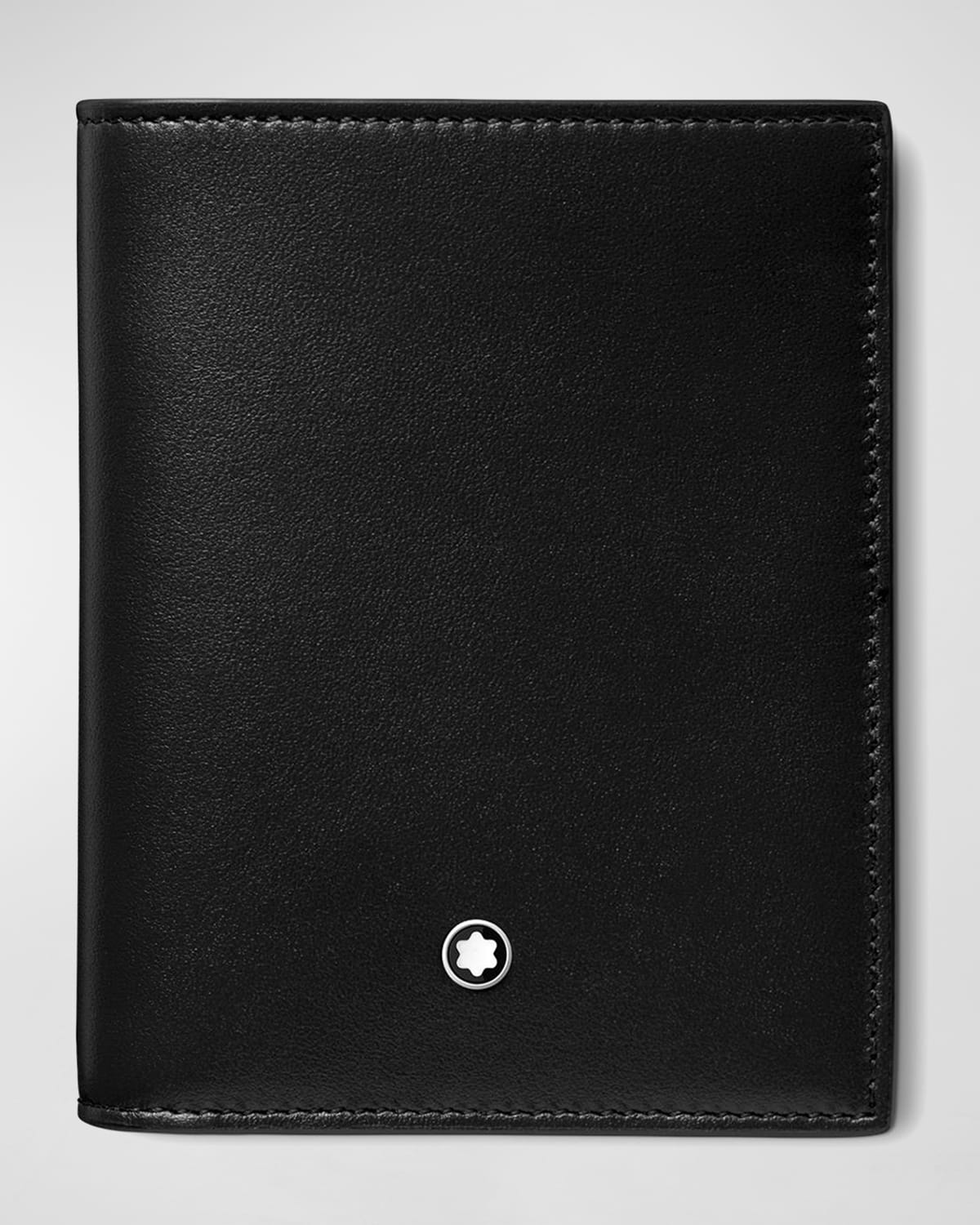 Men's Meisterstück Leather Compact Bifold Wallet