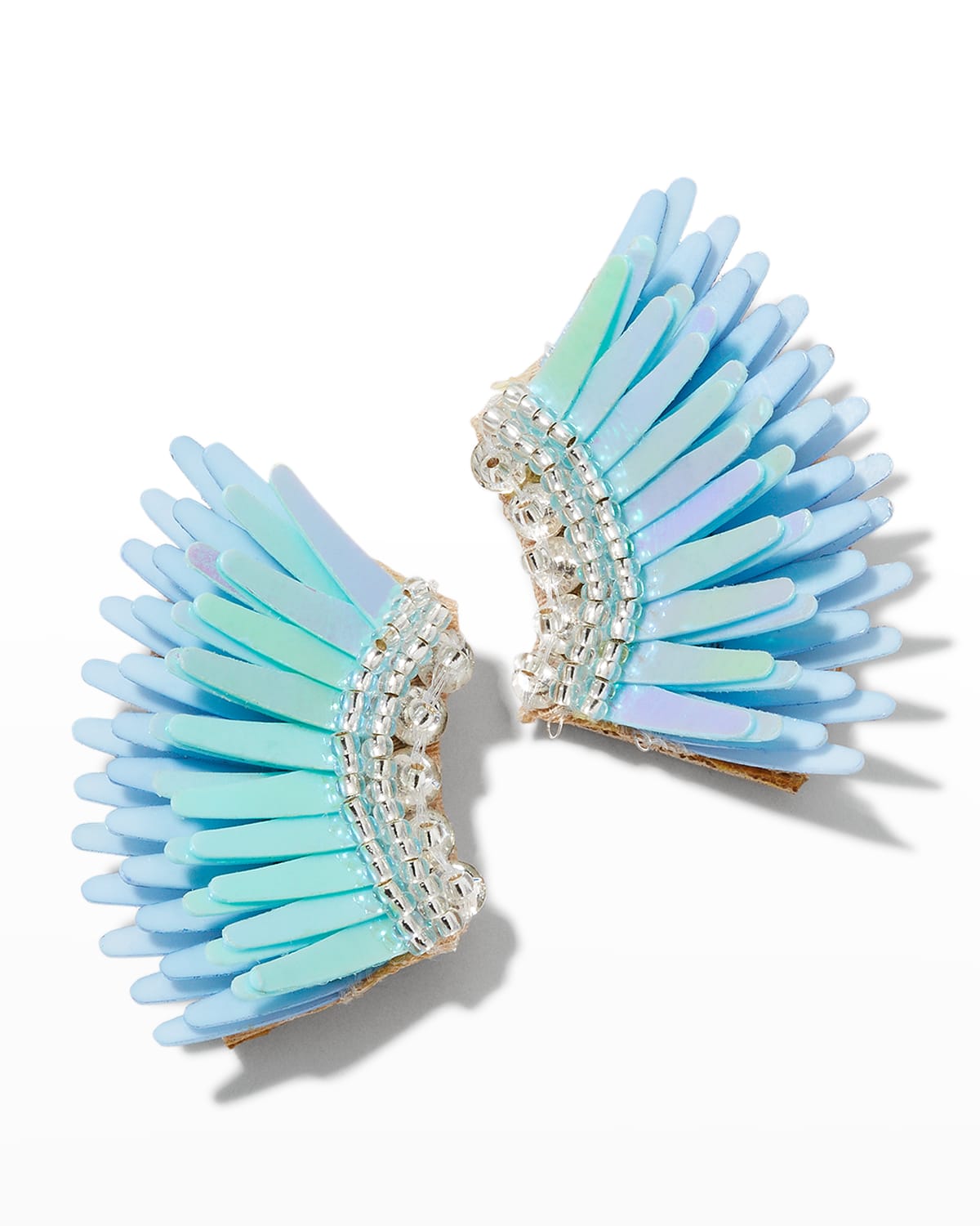 Mignonne Gavigan Micro Madeline Earrings, Metallic Blue