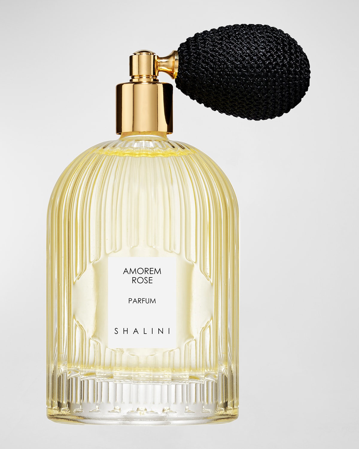 Shop Shalini Parfum Amorem Rose Parfum In Byzantine Glass Flacon W/ Black Bulb Atomizer, 3.4 Oz.