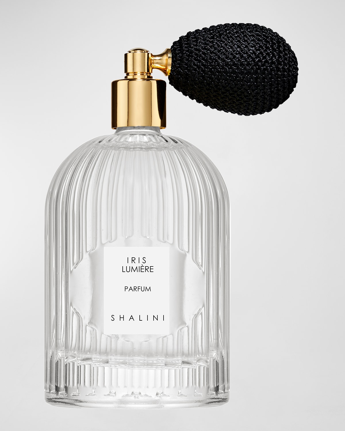 Iris Lumiere Parfum in Byzantine Glass Flacon w/ Black Bulb Atomizer, 3.4 oz.