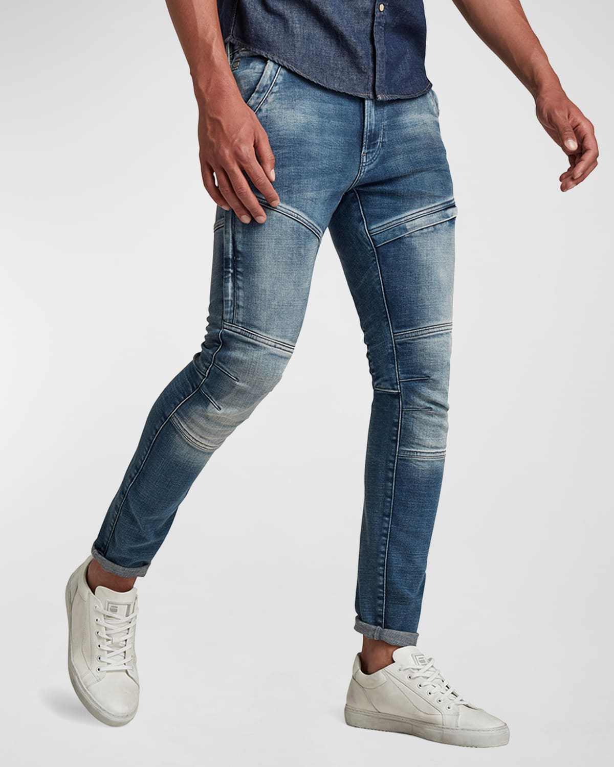 Shop G-star Raw Men's Rackam 3d Skinny Jeans In Faded Clear Sky