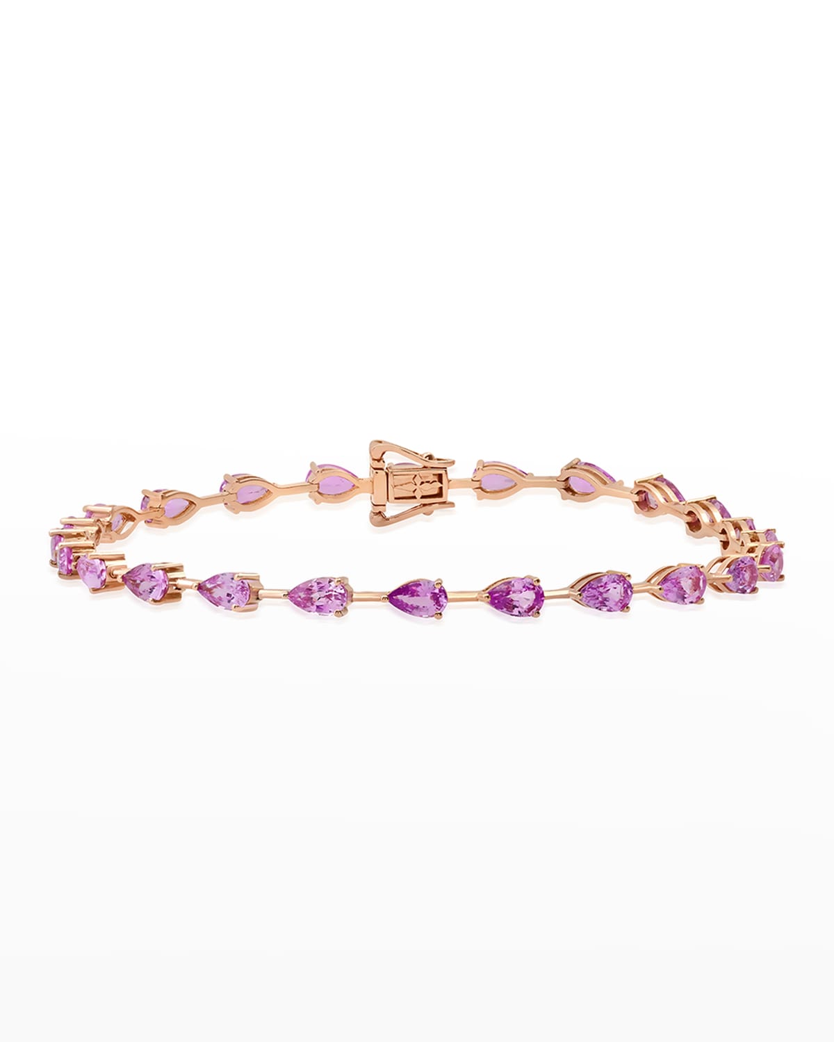Graziela Gems Pear Pink Sapphire Bracelet