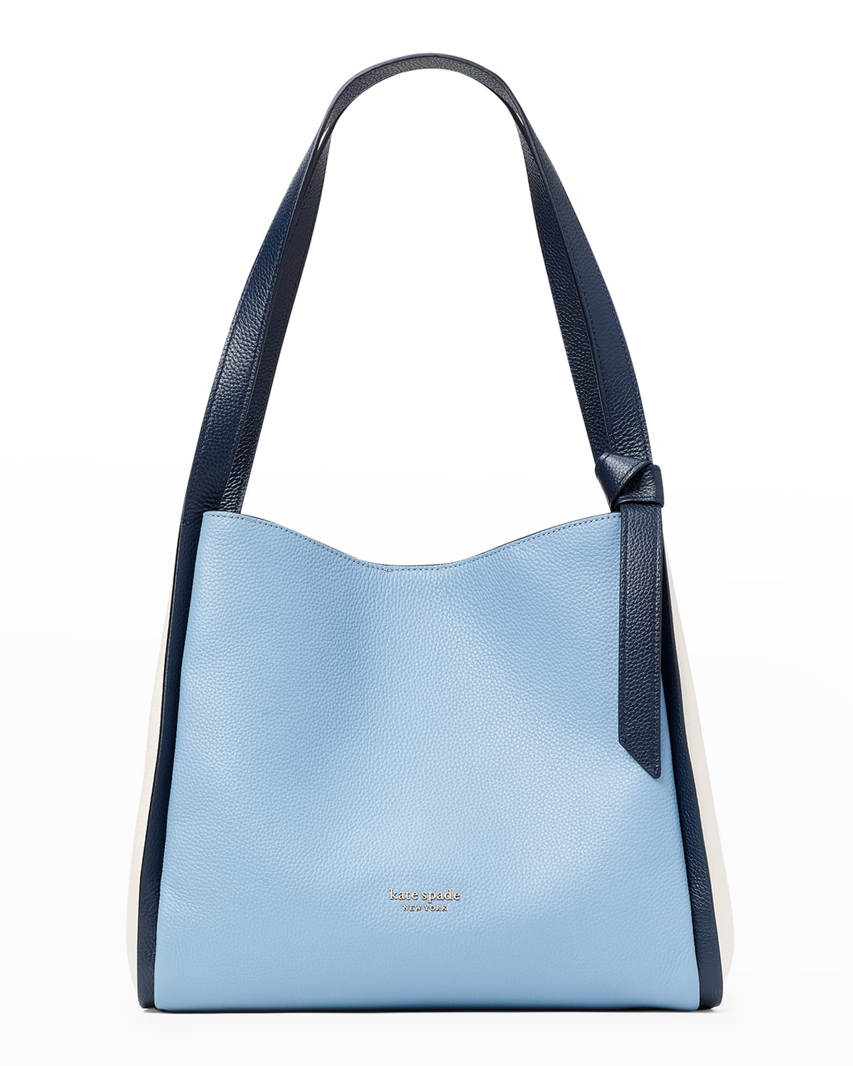 Kate Spade Knott Large Colorblock Pebbled Leather Shoulder Bag In