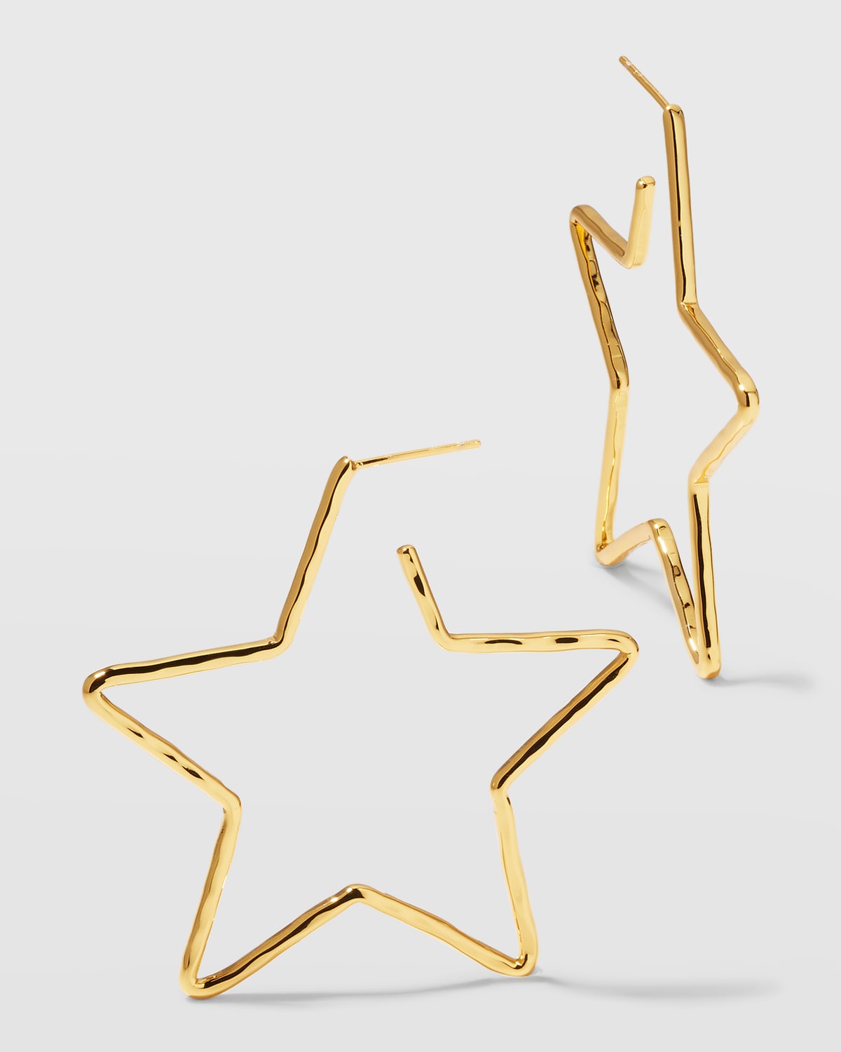 NEST Jewelry Skinny Star Hoop Earrings