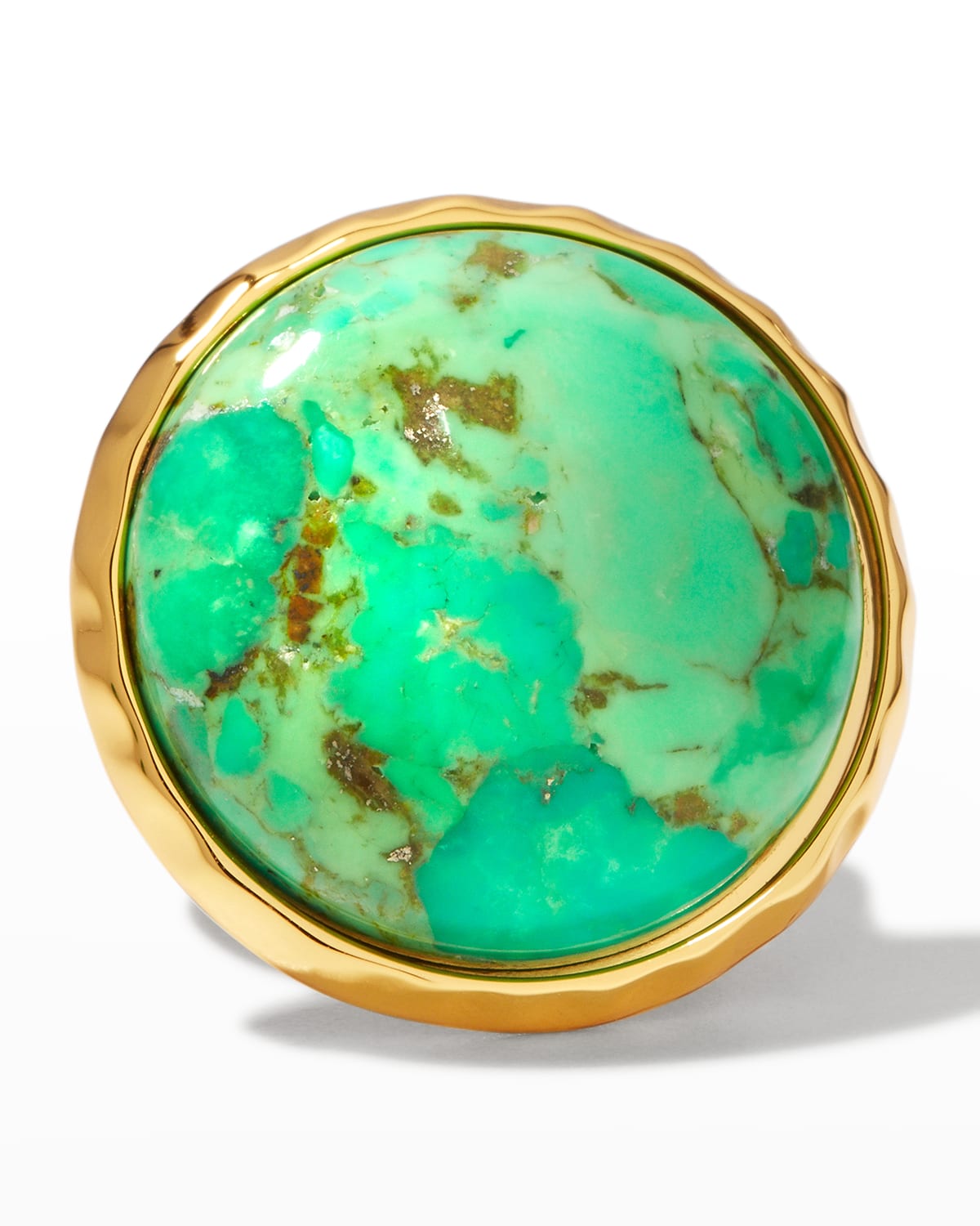 Green Turquoise Adjustable Statement Ring