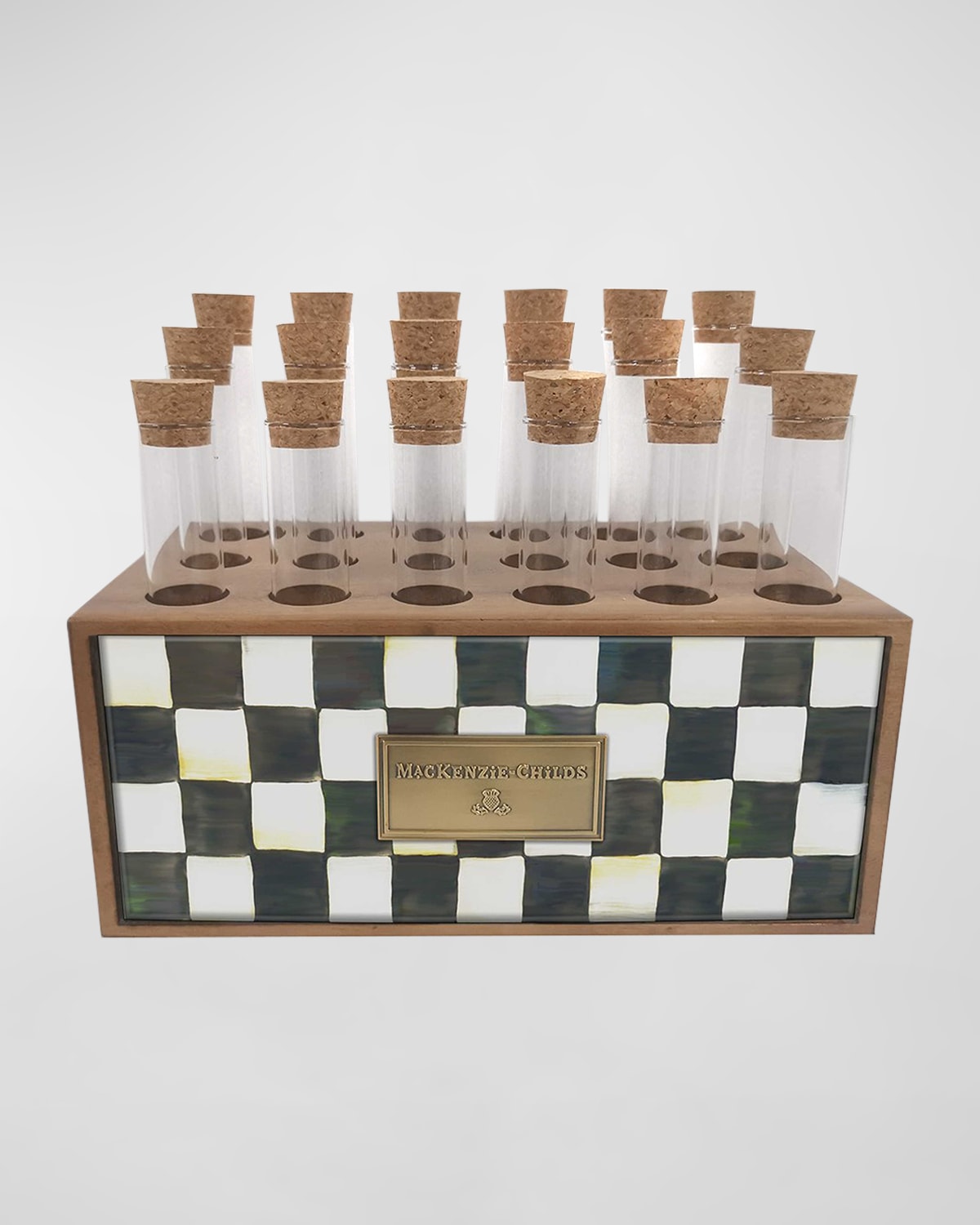 Mackenzie-childs 10.25" Courtly Check Spice Rack In Brown