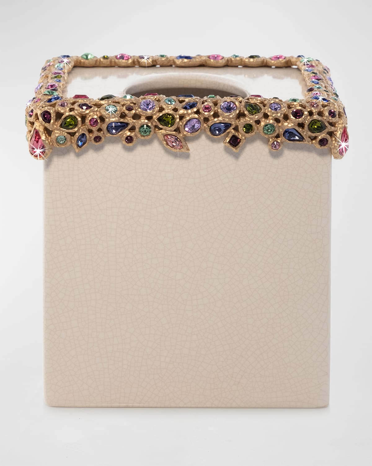 JAY STRONGWATER BEJEWELED TISSUE BOX