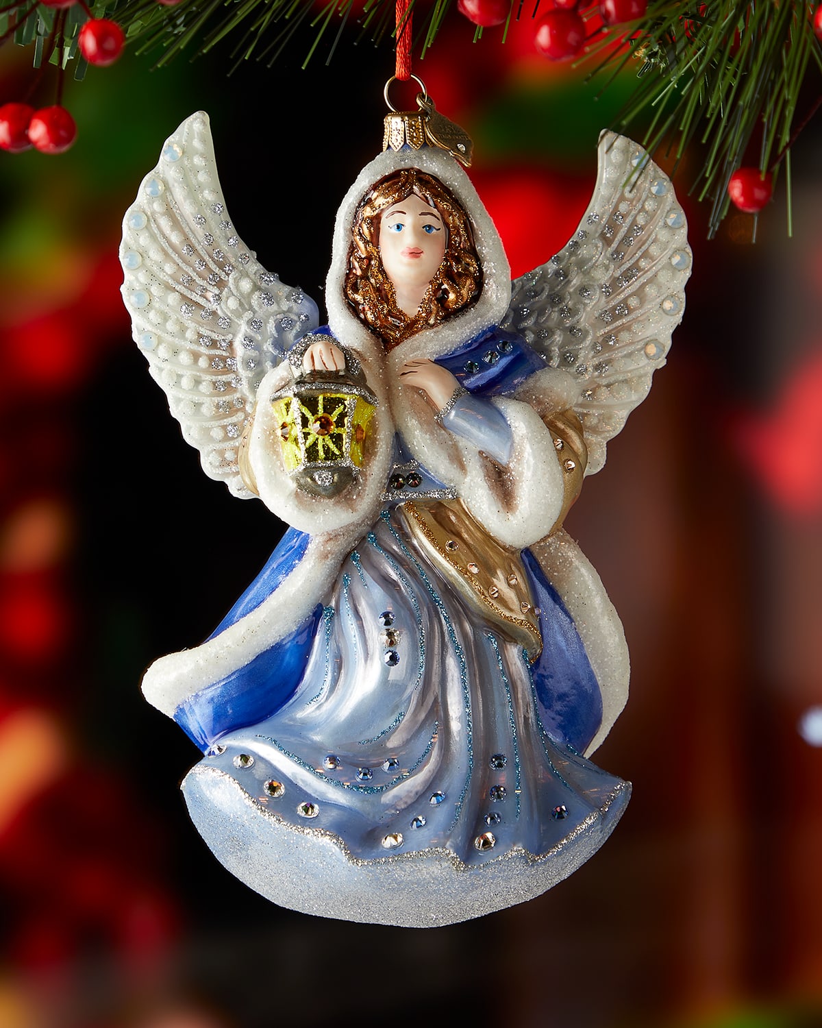 Blue Angel Christmas Ornament